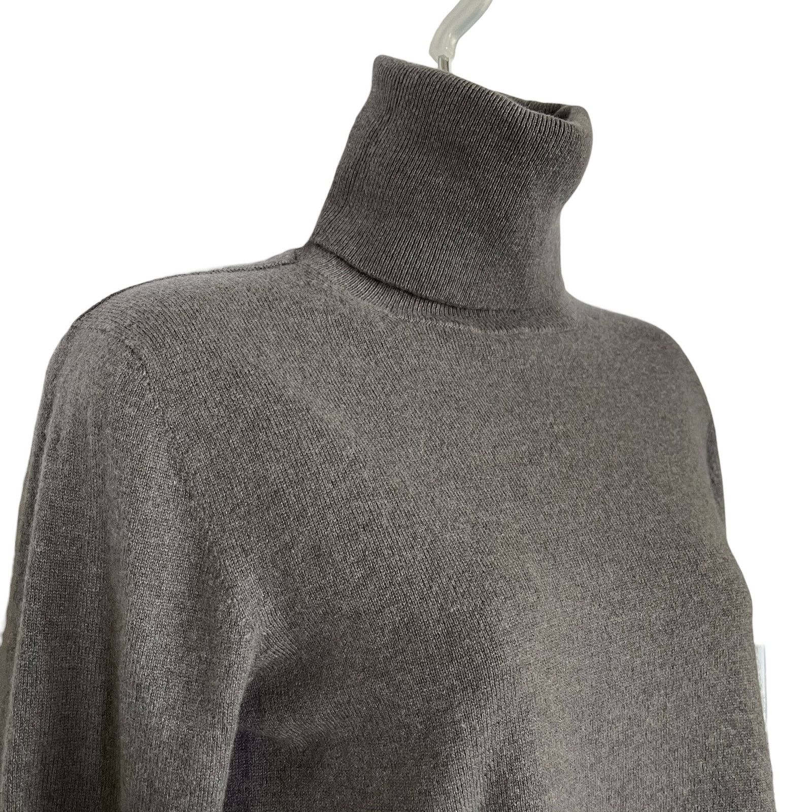 Agnona Agnona Gray Cashmere Button Cuff Pullover Turtleneck Sweater Size M / US 6-8 / IT 42-44 - 11 Thumbnail