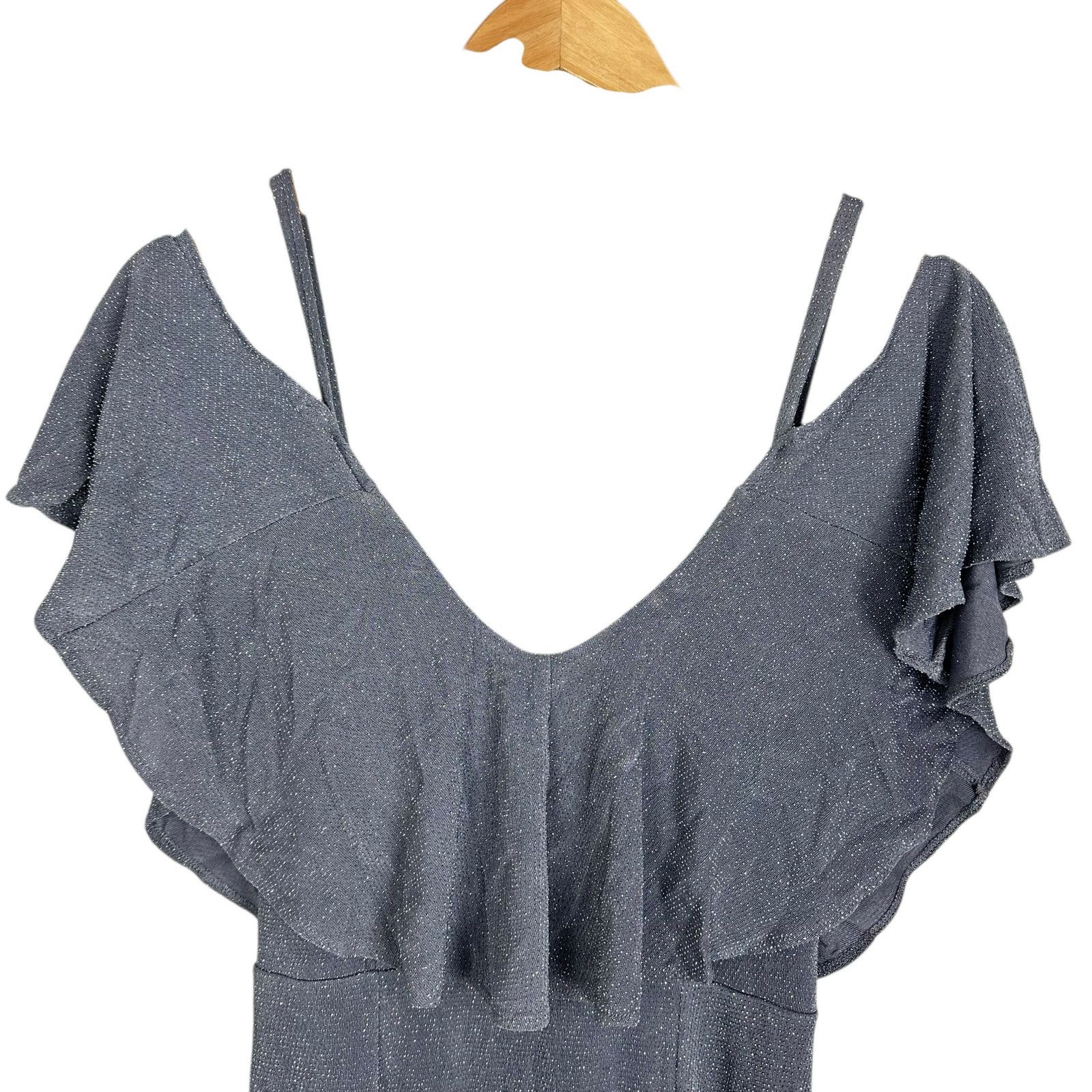 Show Me Your MuMu NWT Show Me Your Mumu Renee Maxi Ruffle Dress Smoke Small Size S / US 4 / IT 40 - 8 Thumbnail