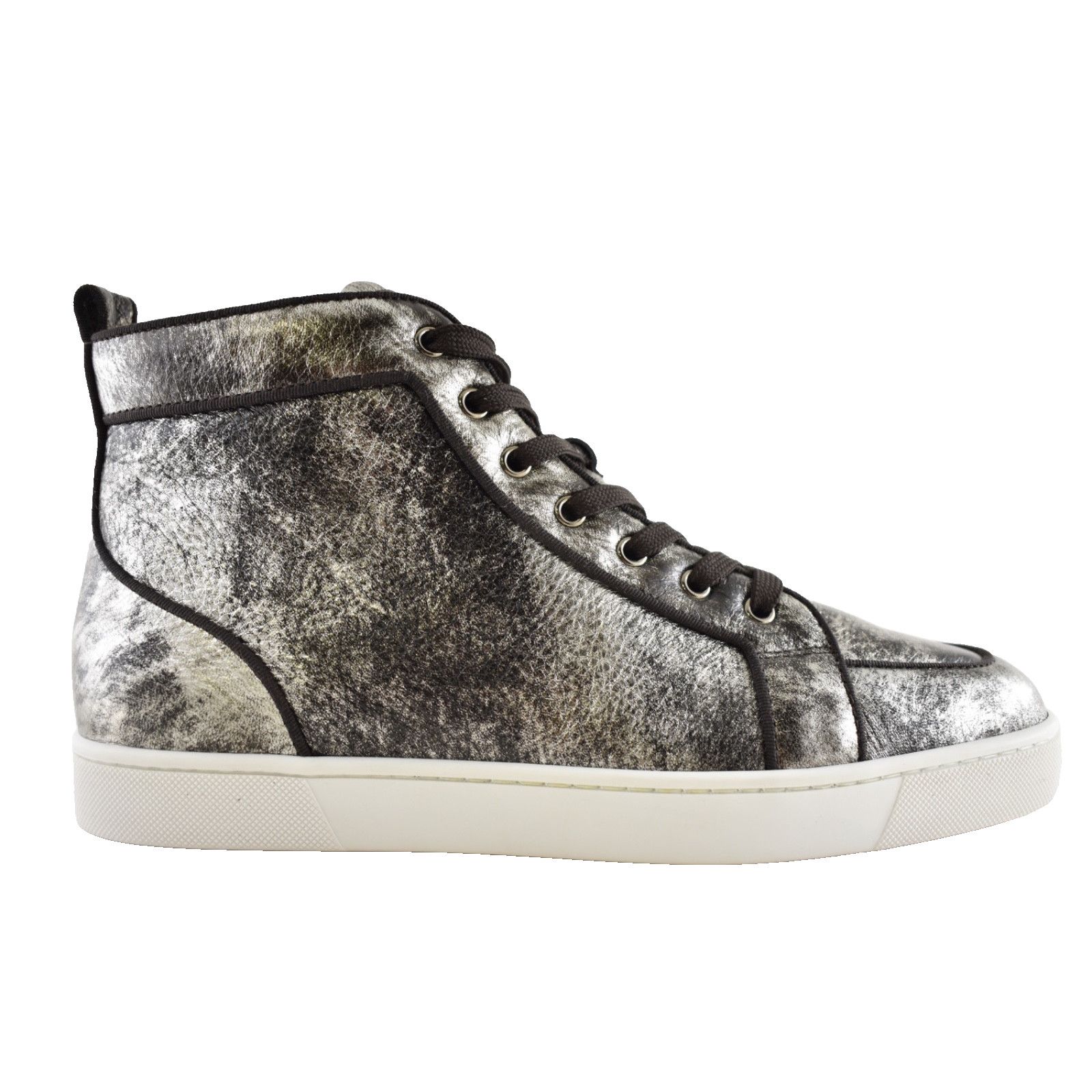 Christian Louboutin Christian Louboutin Mens Rantus Orlato Flat Silver Brown Size US 11 / EU 44 - 1 Thumbnail