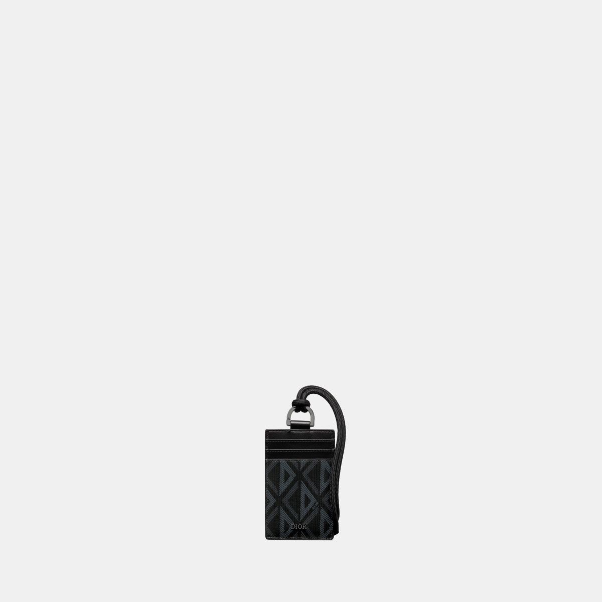 Dior o1bcso1str0226 Size :OS/ Vertical Card Holder in Black Size ONE SIZE - 1 Thumbnail
