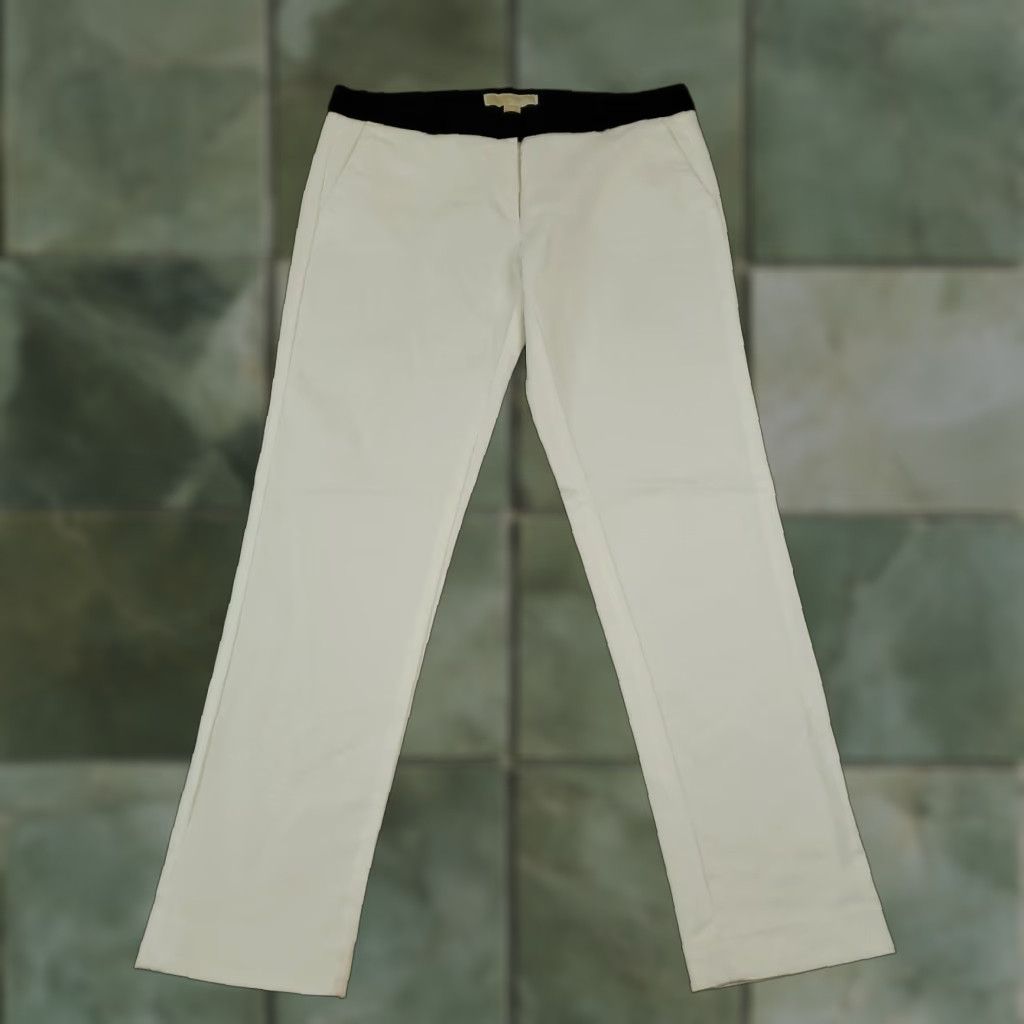 Michael Kors Michael Kors Womens Pants Size 6 White Ankle Stretch Office Size 32" / US 10 / IT 46 - 1 Thumbnail