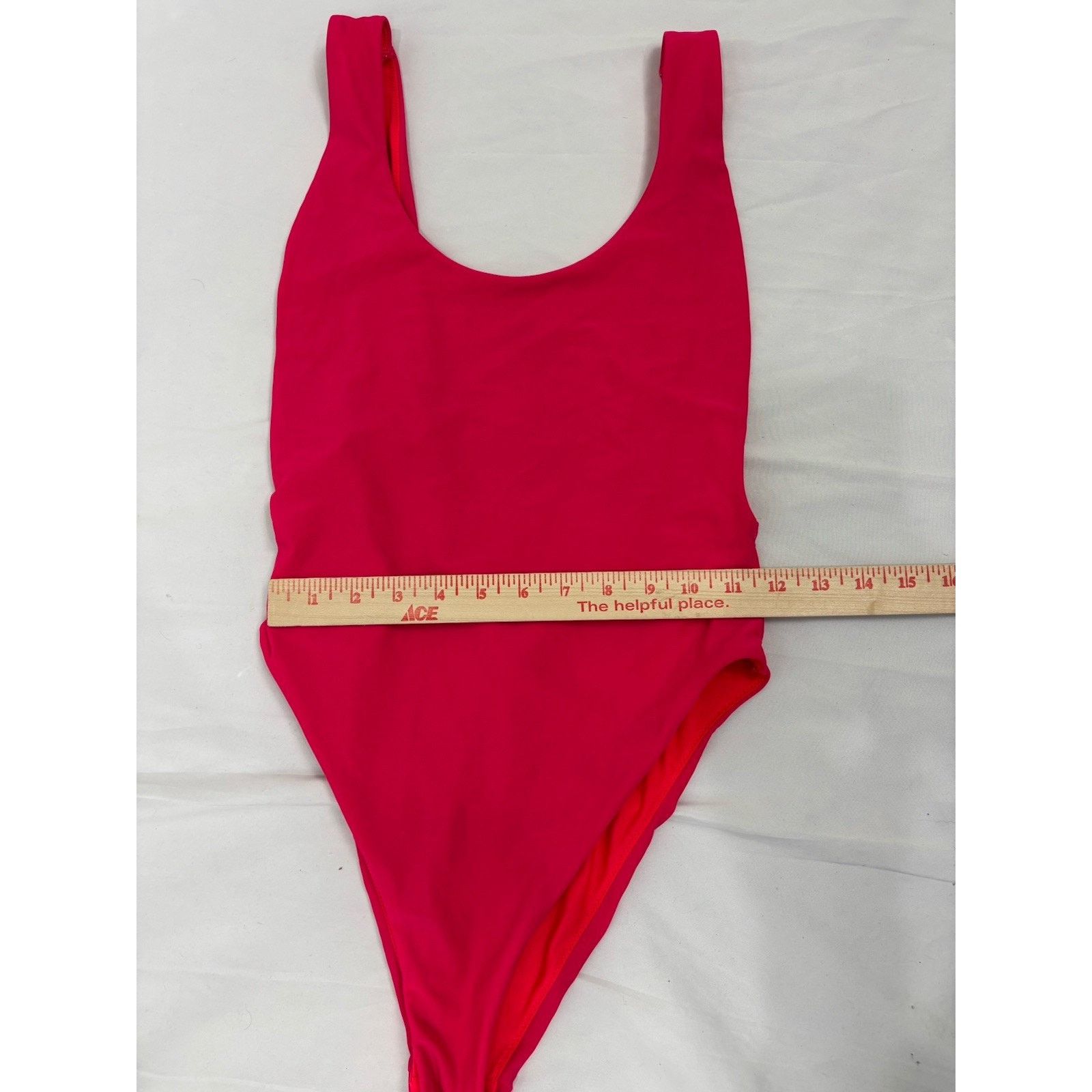 American Eagle Outfitters Aerie Super Scoop Cheekiest One Piece Swimsuit Pink Size M Size M / US 6-8 / IT 42-44 - 4 Thumbnail