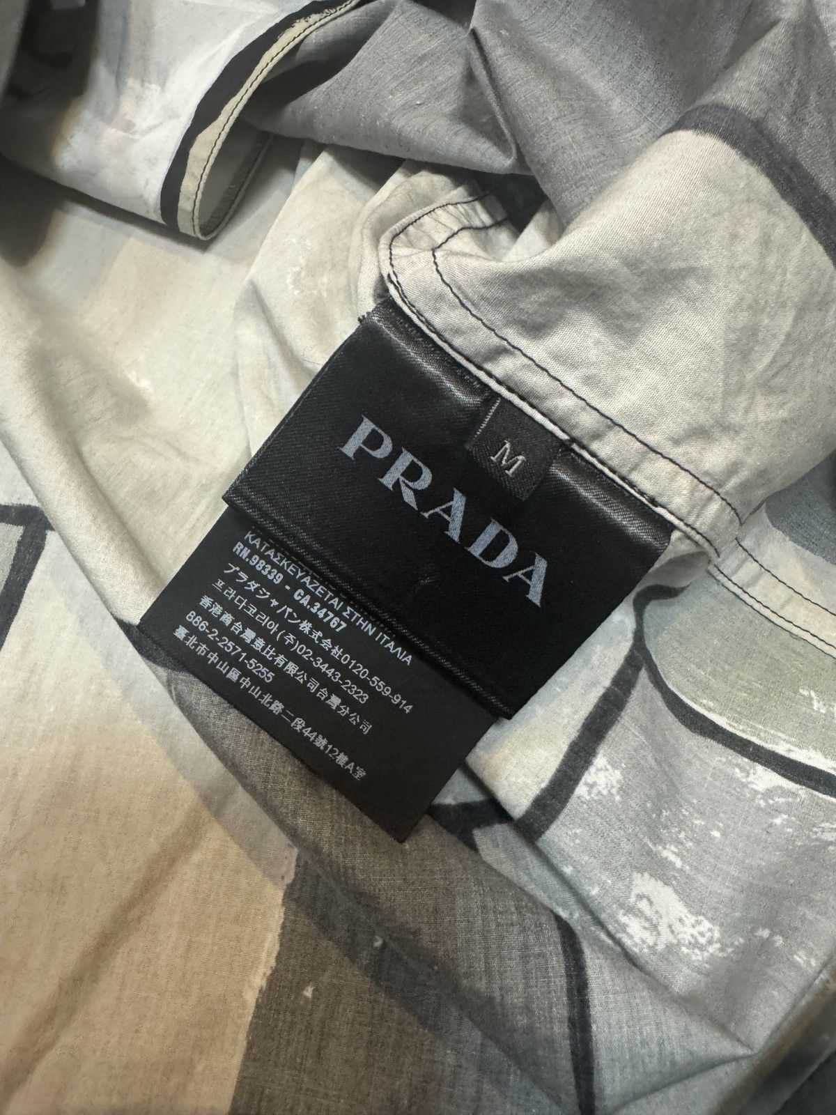 Prada Prada SS17 Painting Camp Collar Shirt Size US M / EU 48-50 / 2 - 4 Thumbnail
