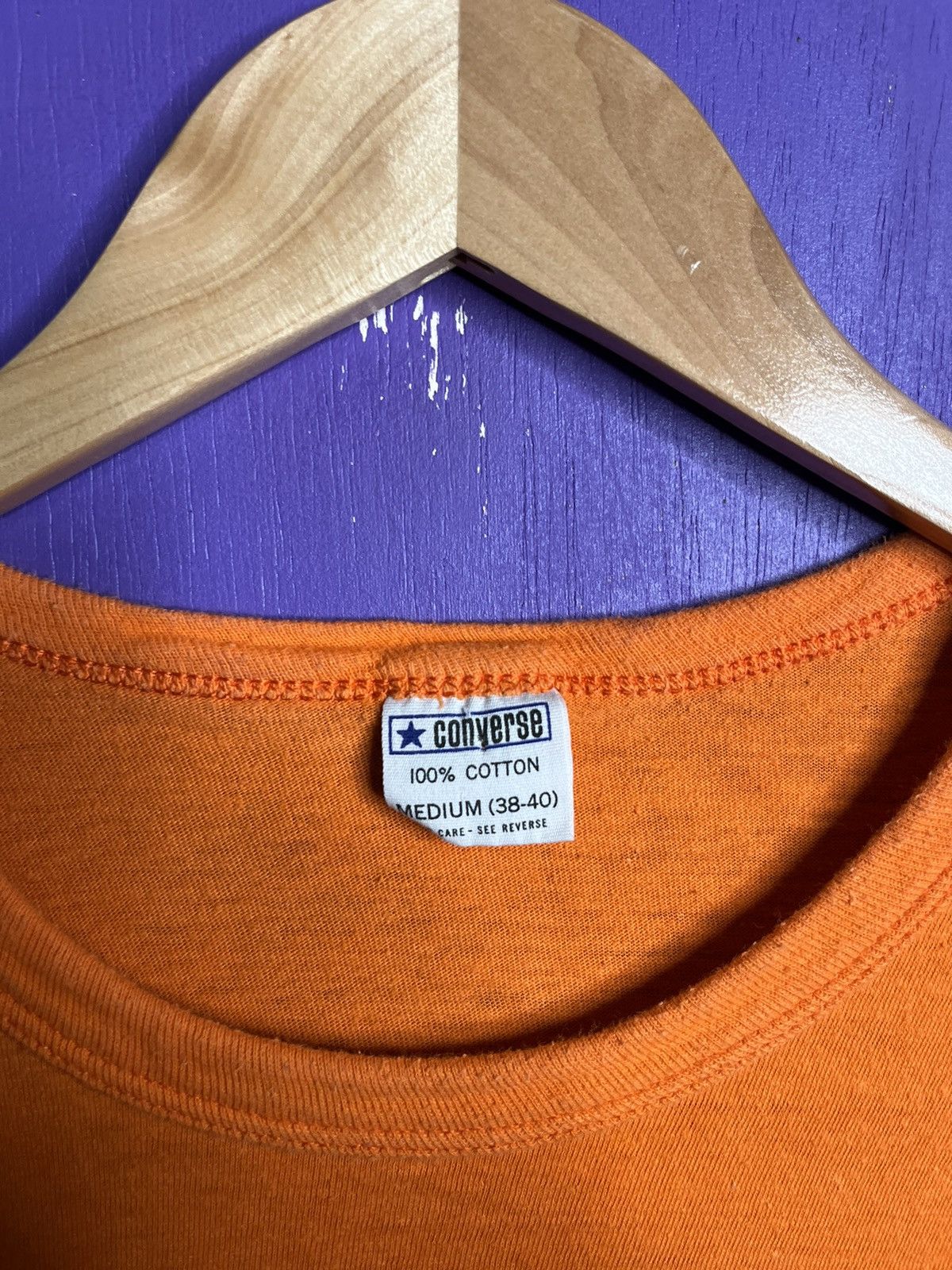 Converse × Vintage Vintage 70s Converse all star logo promo t-shirt Size US M / EU 48-50 / 2 - 4 Thumbnail