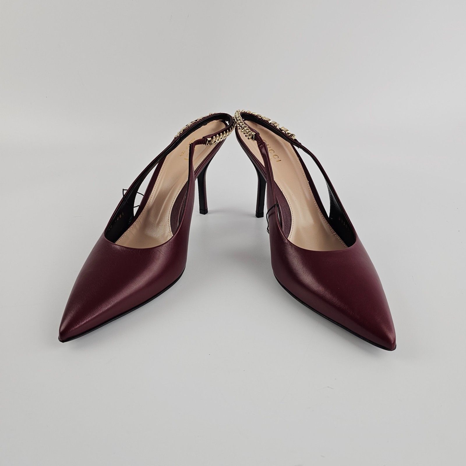 Gucci GUCCI Signoria Rosso Ancora Slingbacks New & Authentic Size US 5 / IT 35 - 6 Thumbnail