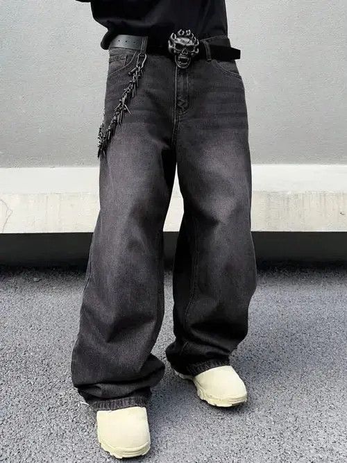 Jean Washed Baggy Denim Jeans Skate Size US 32 / EU 48 - 8 Thumbnail
