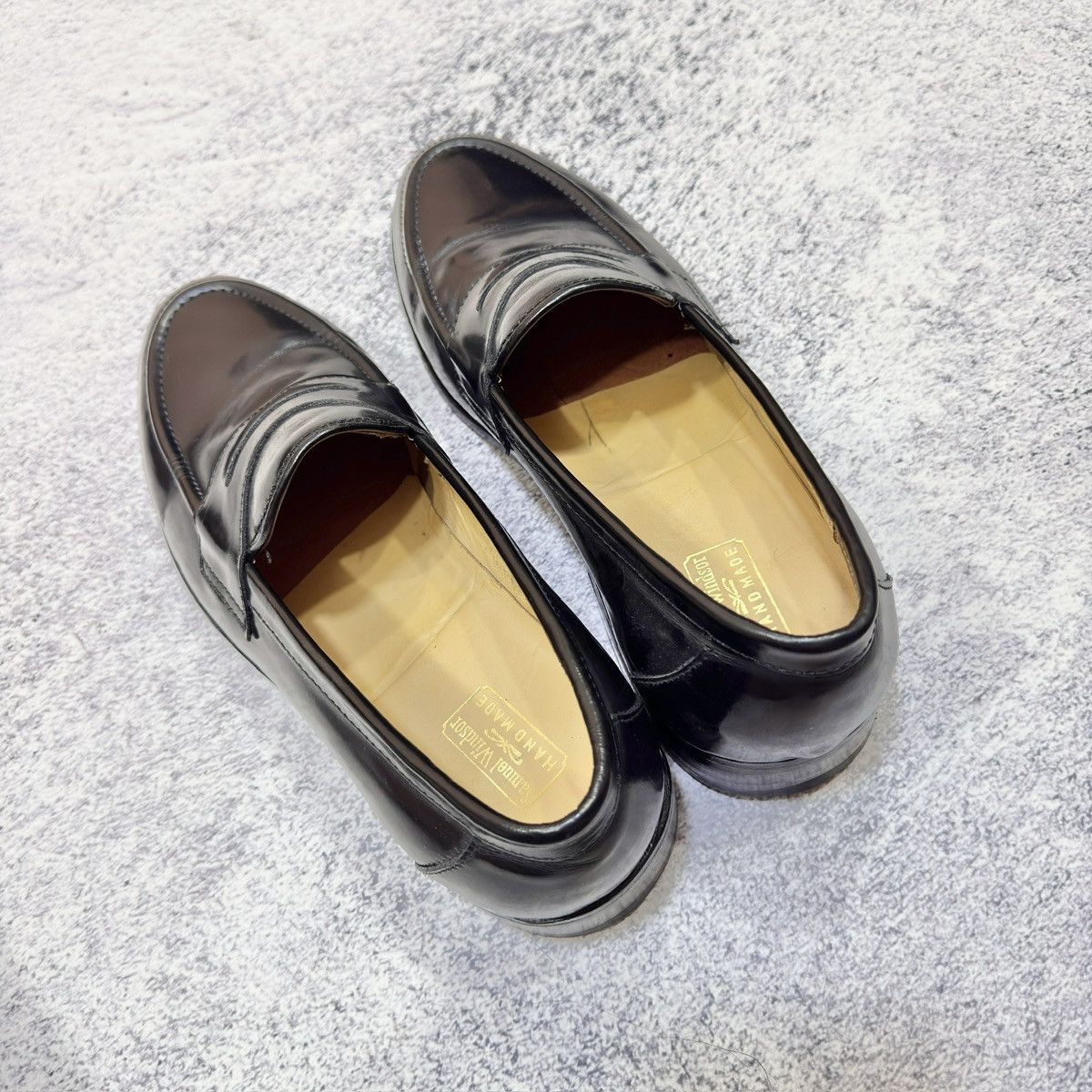 Designer × Handmade Samuel Windsor Penny Loafers US9 UK8 EU42 Size US 9 / EU 42 - 17 Thumbnail