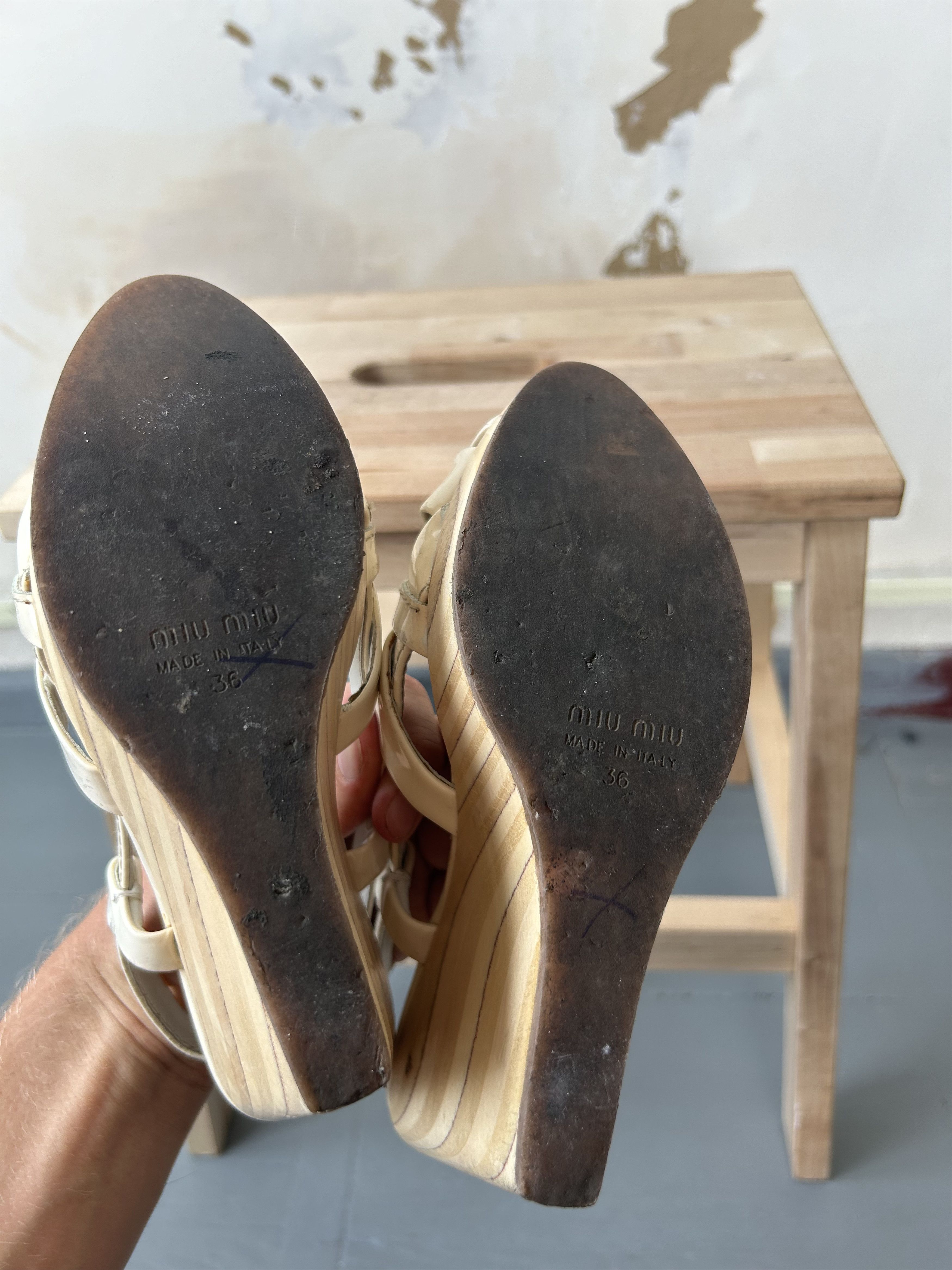 Designer × Miu Miu Miu Miu heels Platform Sandals Size US 6 / IT 36 - 4 Thumbnail