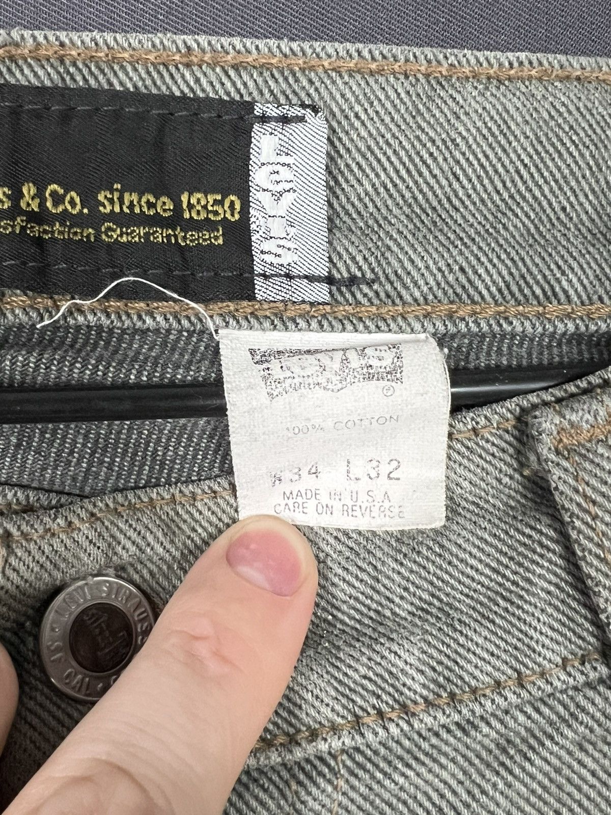 Levi's Vintage Levi’s silver tab made in USA men’s jeans Size US 34 / EU 50 - 5 Thumbnail