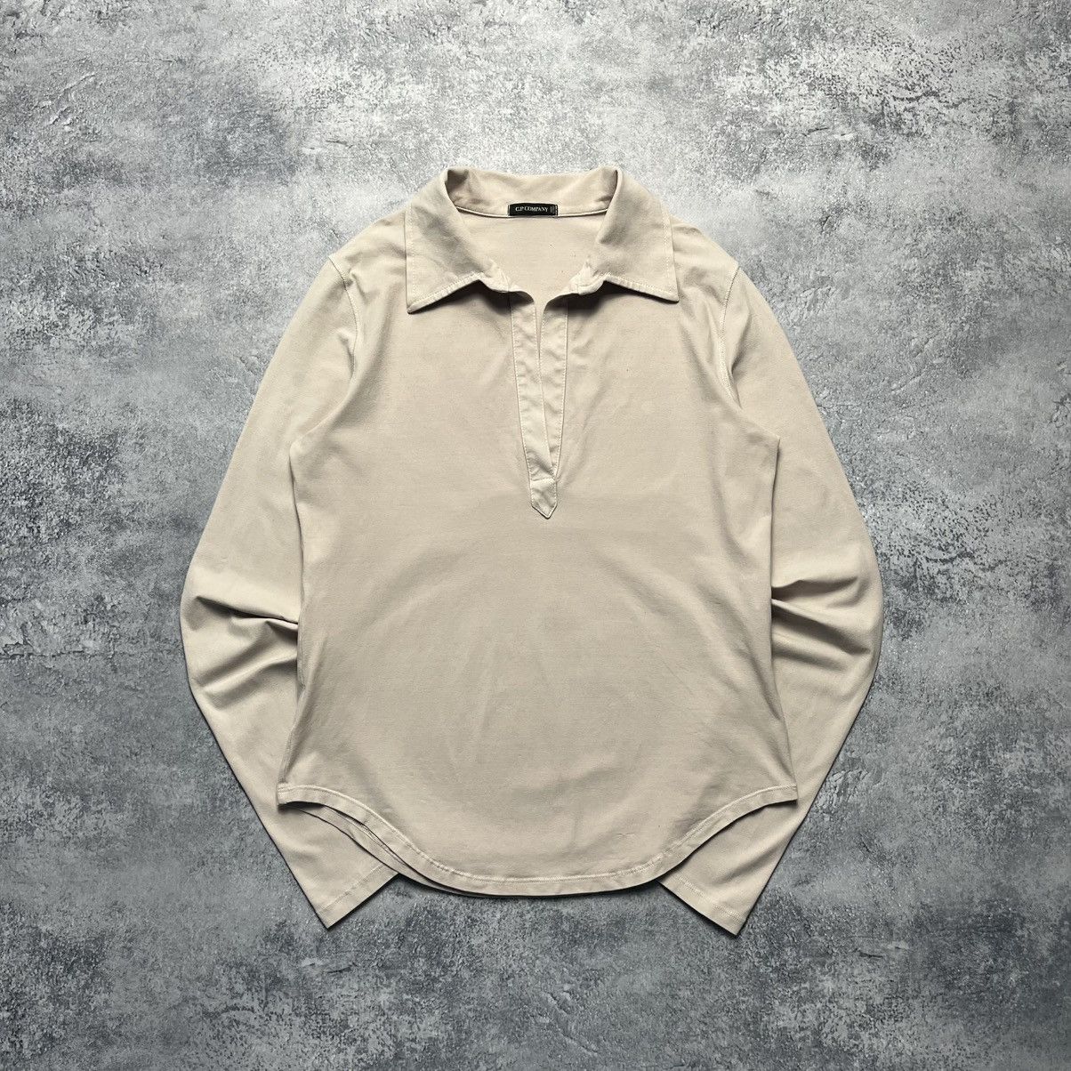 C.P. Company Vintage C.P. Company Collared V-Neck Longsleeve Blouse Size M / US 6-8 / IT 42-44 - 1 Thumbnail