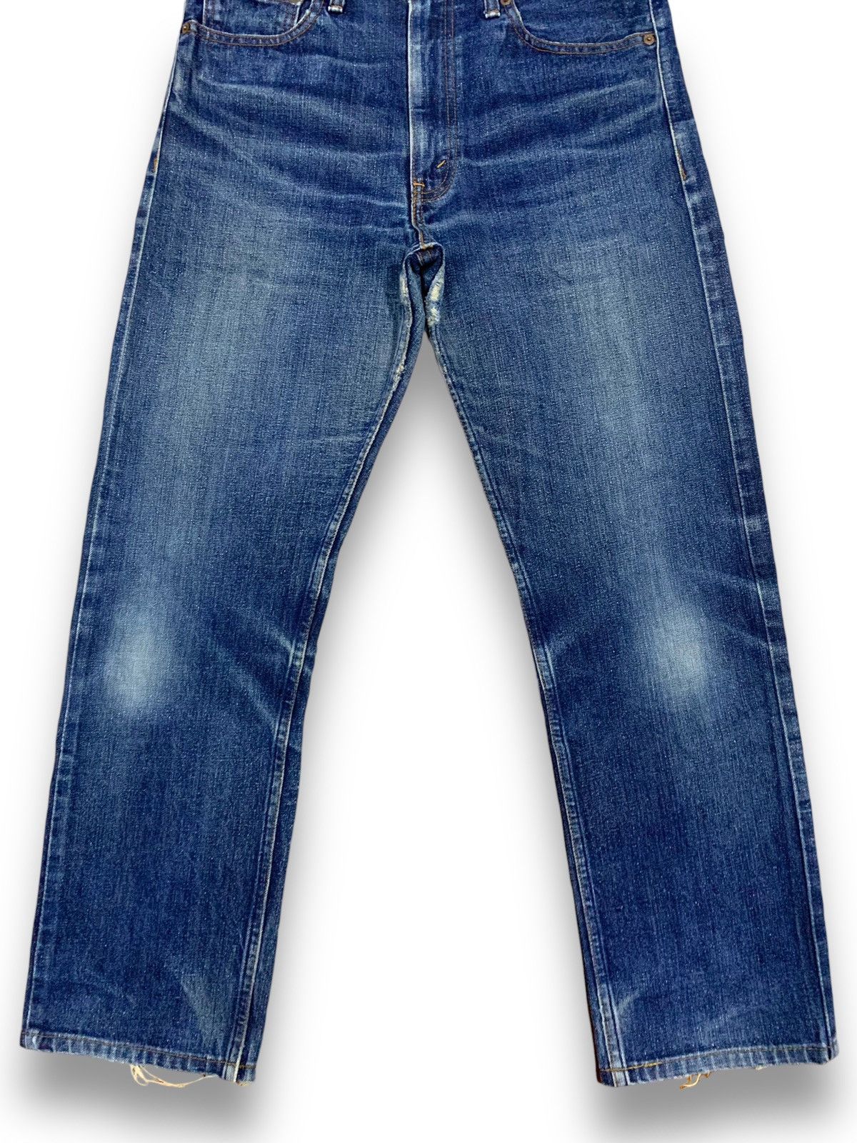 Levi's Vintage Clothing Vintage Y2K Levis 505 Blue Wash Ripped Jeans Made in Japan Size US 32 / EU 48 - 8 Thumbnail