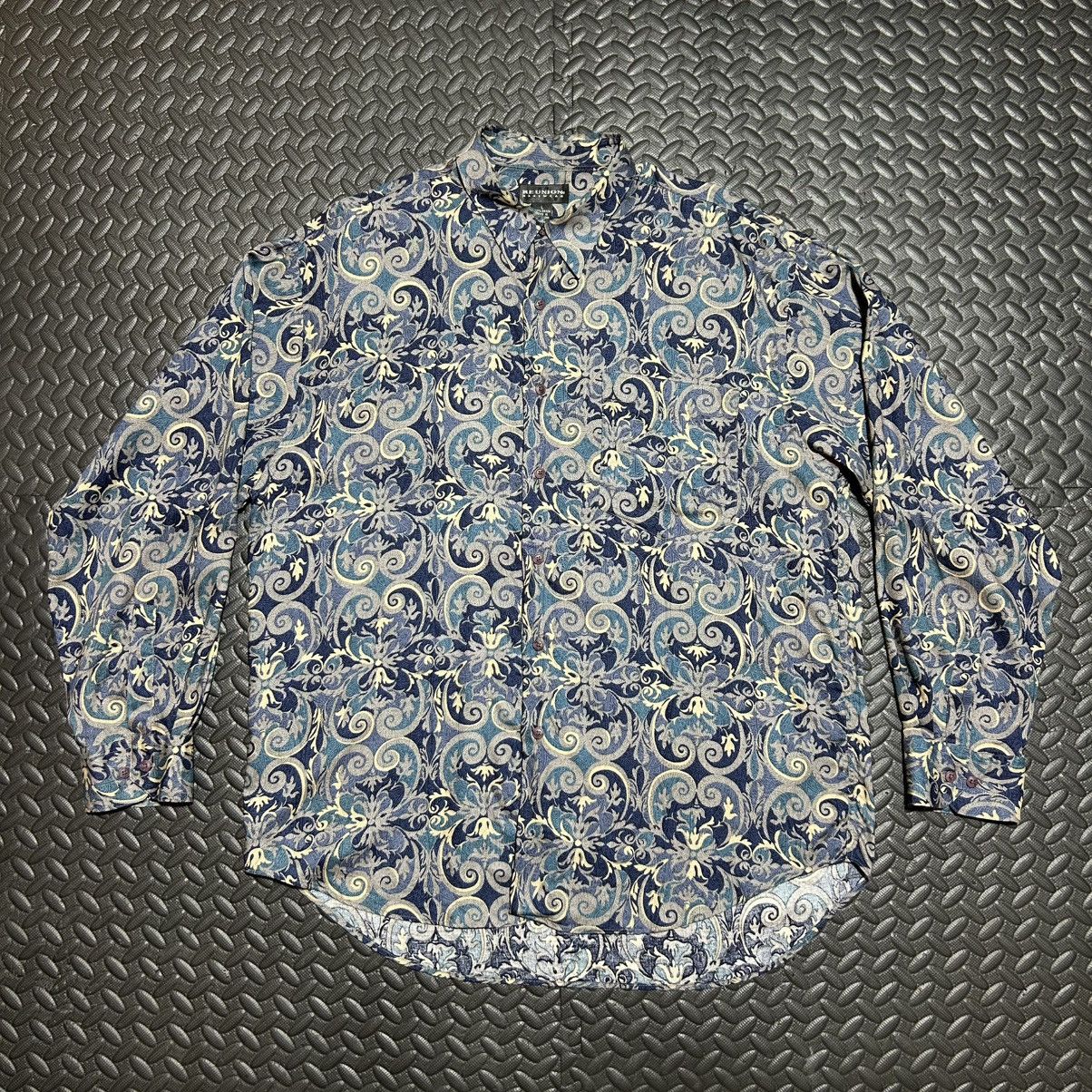 Other Vintage Reunion Menswear Shirt Button Up Paisley 90s Large Size US L / EU 52-54 / 3 - 1 Thumbnail
