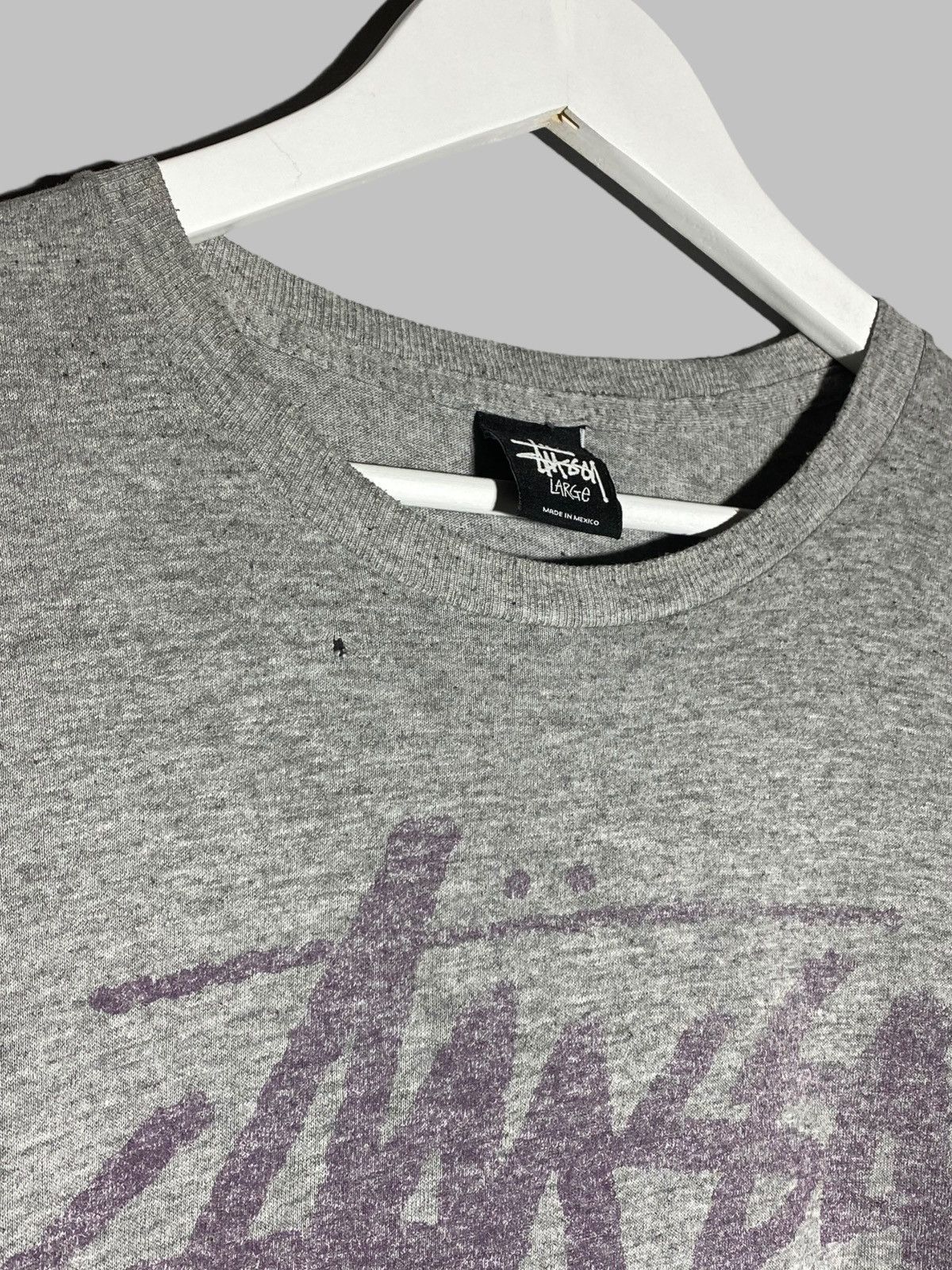 Stussy × Vintage 🔥 VINTAGE 00S STUSSY RARE DISTRESSED T-SHIRT 🔥 Size US L / EU 52-54 / 3 - 6 Thumbnail