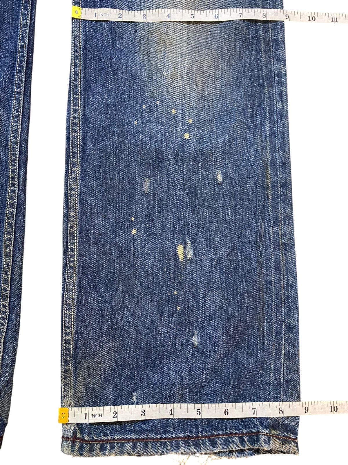 Diesel Black Gold Vintage Diesel Acid Wash Enough Baggy Distressed Jeans Size US 32 / EU 48 - 21 Thumbnail