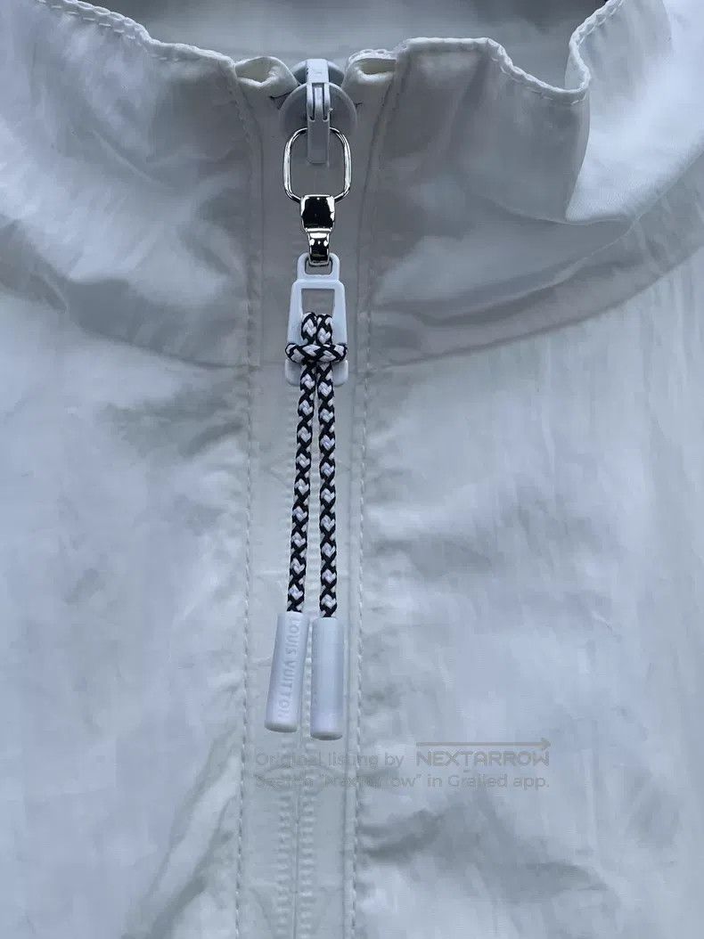 Louis Vuitton Louis Vuitton 26 New White Dark Rib Hooded jacket Size XXS / US 00 / IT 34 - 4 Thumbnail
