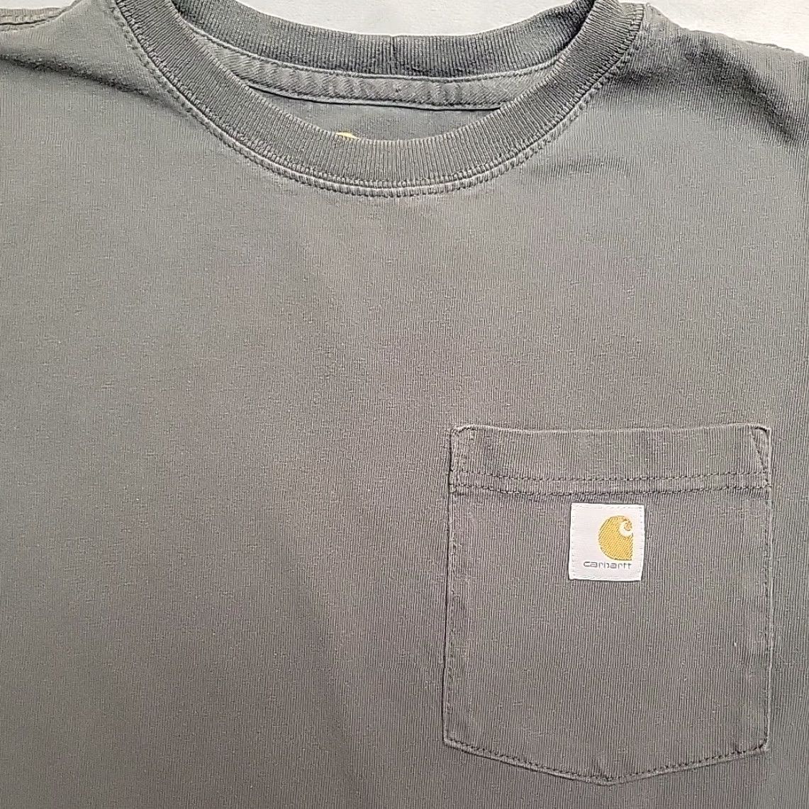 Carhartt VINTAGE Carhartt Shirt Womens XS Green Pocket Workwear Original Fit Work Tee Size XS / US 0-2 / IT 36-38 - 2 Thumbnail