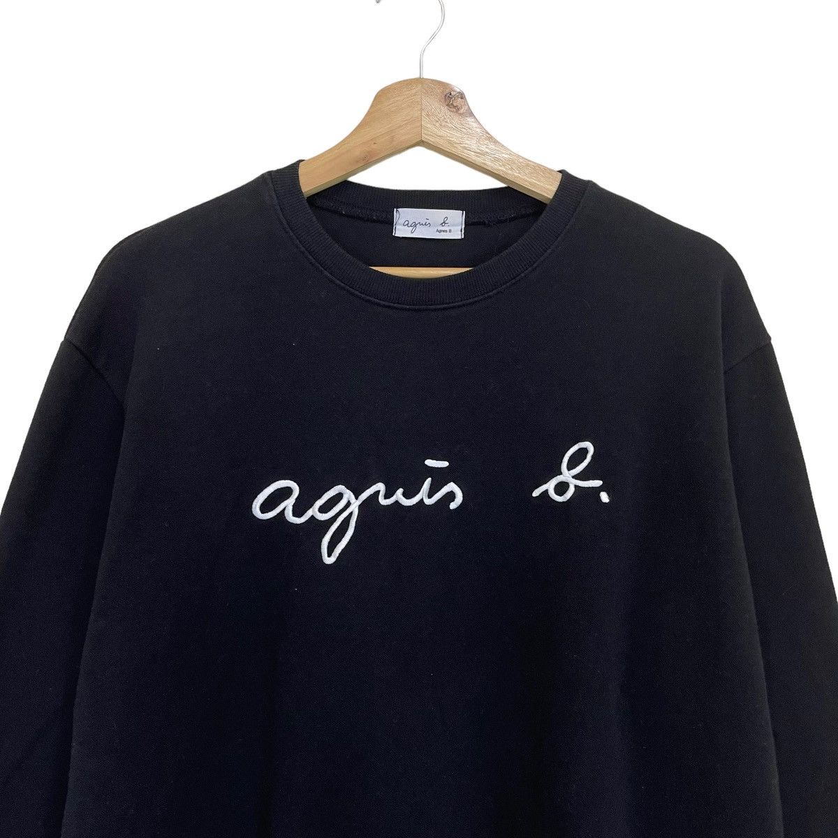 agnes b. Agnes b Big Logo Crewneck Sweatshirt Size US M / EU 48-50 / 2 - 4 Thumbnail