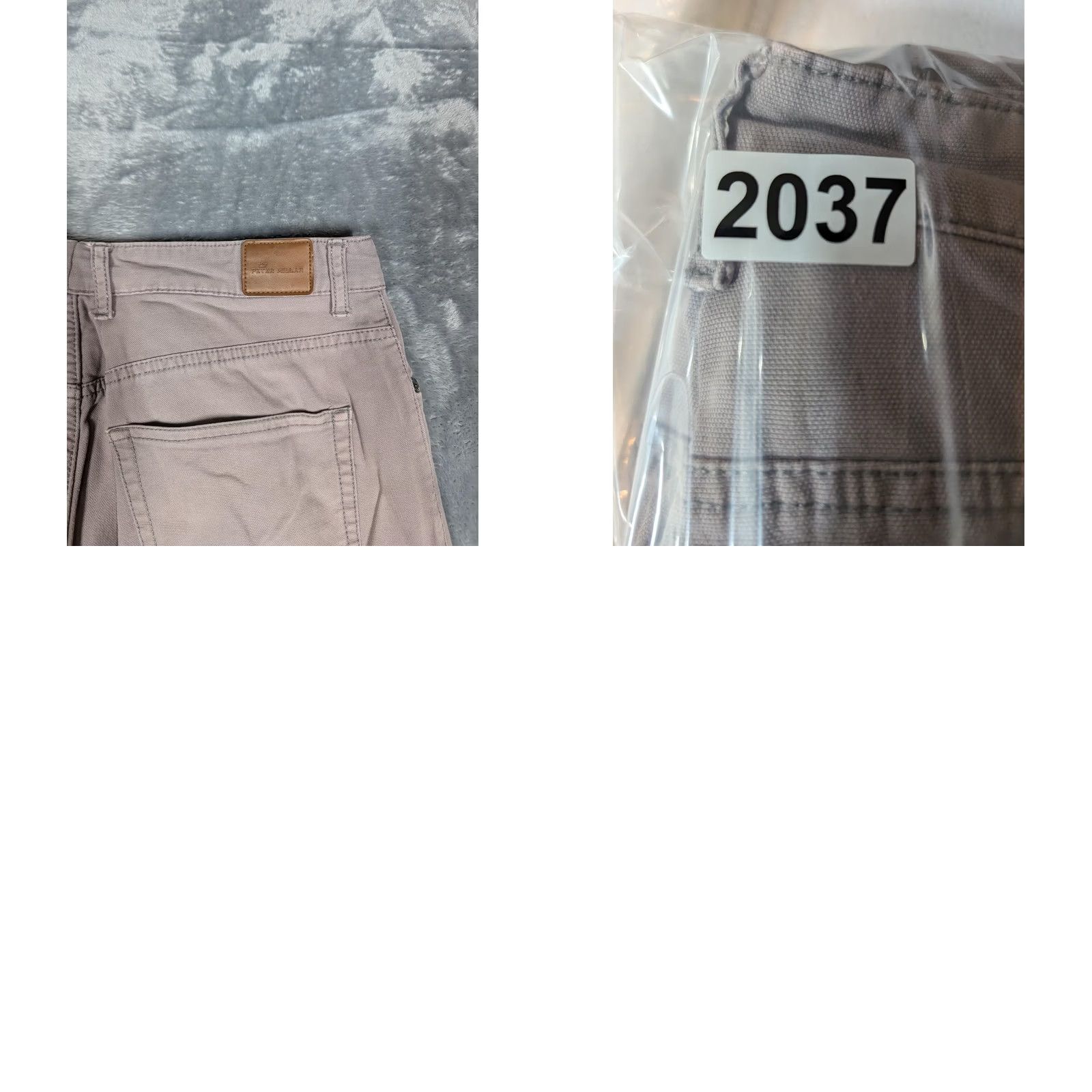 Peter Millar Peter Millar Pants Mens 31x29 Gray Straight Leg Stretch Cotton Casual Chino Size US 31 - 8 Thumbnail