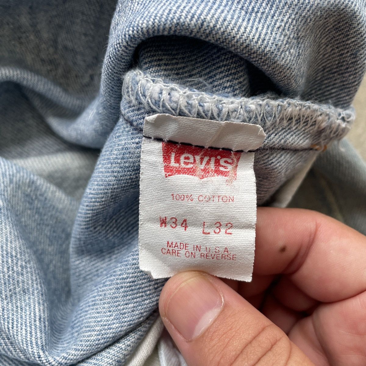Jean × Levi's × Vintage 90s Vintage Levi’s 501 Faded Made In USA Jeans Pants Denim Size US 33 - 7 Thumbnail