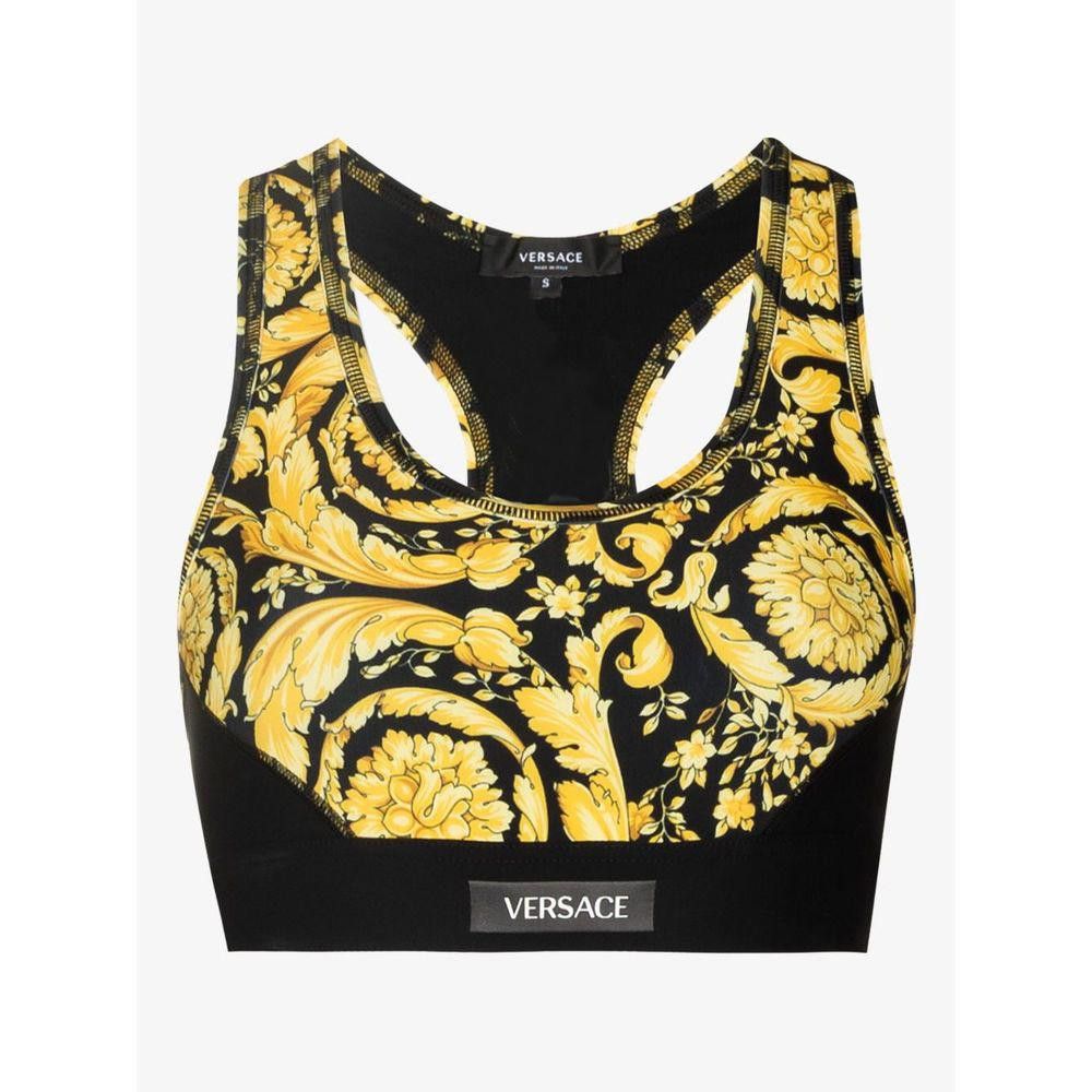 VERSACE BLACK SPORT BRA SIZE XS