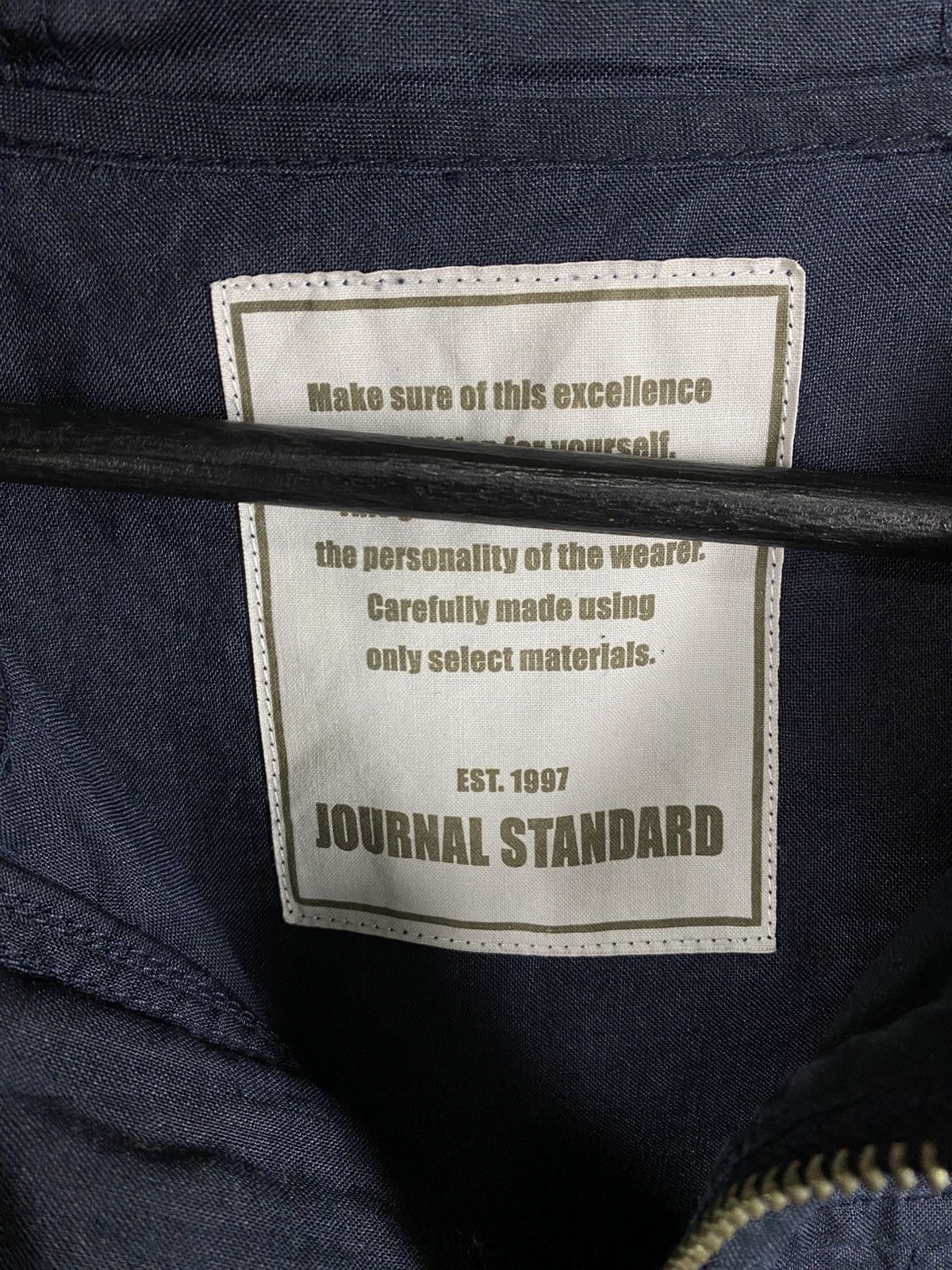 Journal Standard Journal Standard Navy Hood Zip Jacket Lightweight Outerwear Size US M / EU 48-50 / 2 - 7 Thumbnail