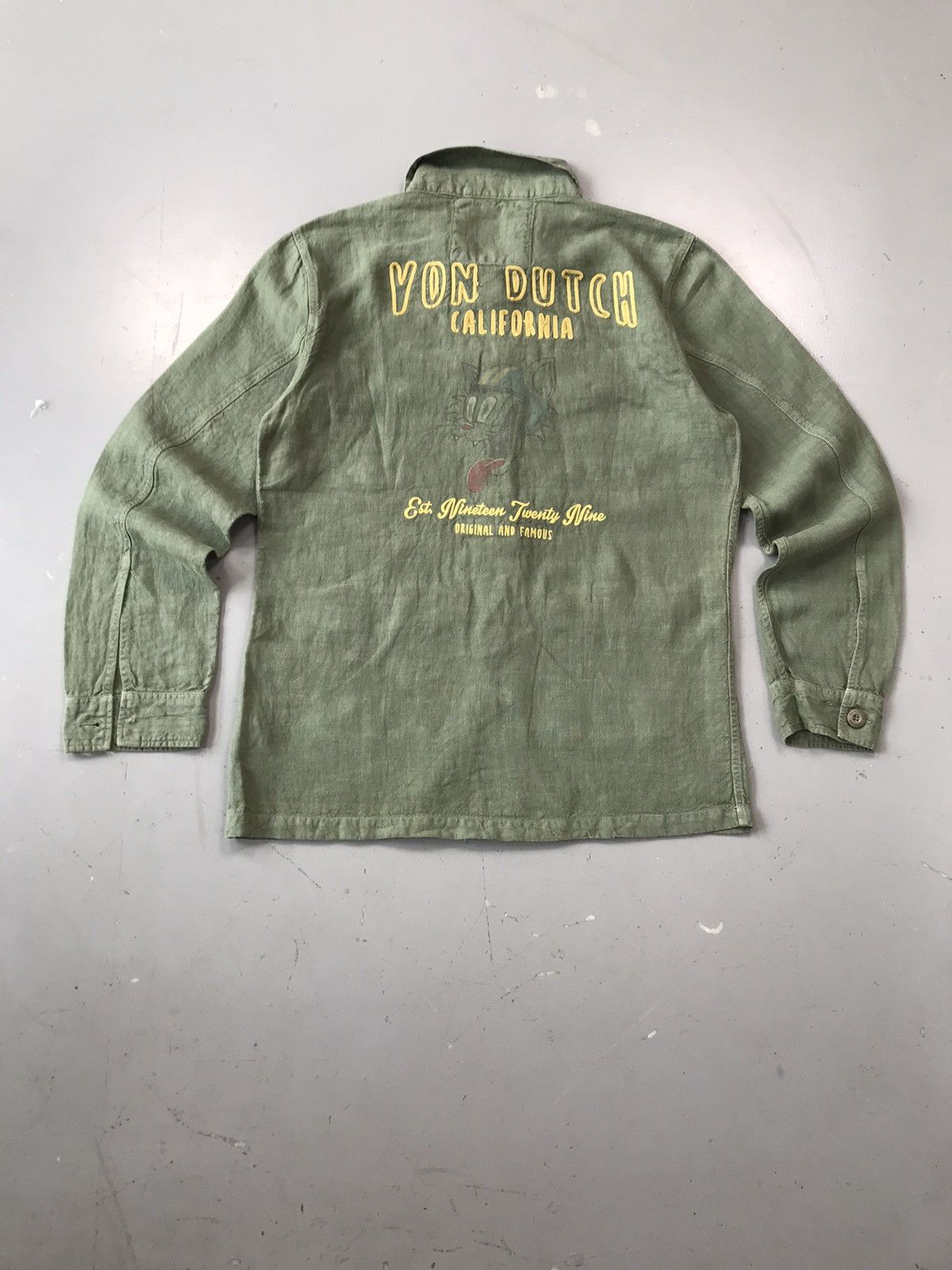 Vintage × Von Dutch Crazy Von Dutch SpellOut button up chore shirt Size US M / EU 48-50 / 2 - 6 Thumbnail