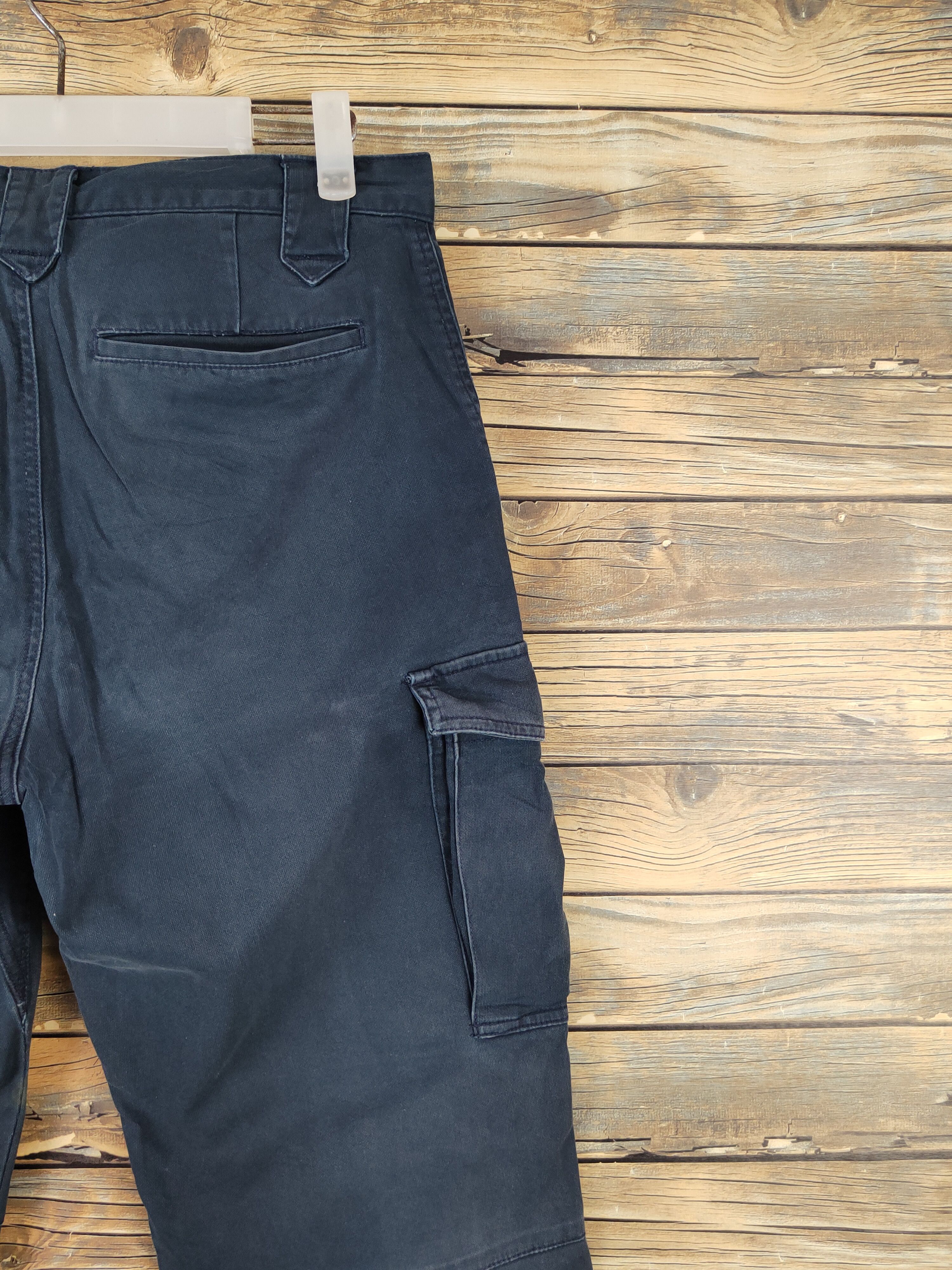 Japanese Brand Japanese Brand Navy Faded Multipocket Cargo Pants #W1038 Size US 31 - 10 Thumbnail