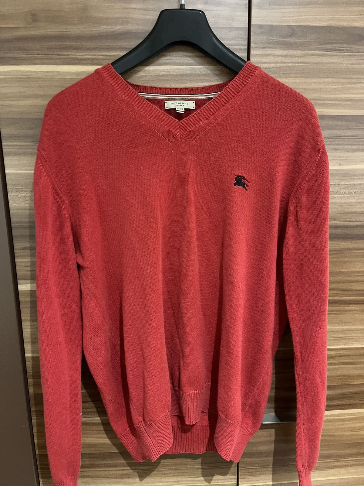 Burberry Vintage Burberry Sweater Red Logo Vintage Grailed