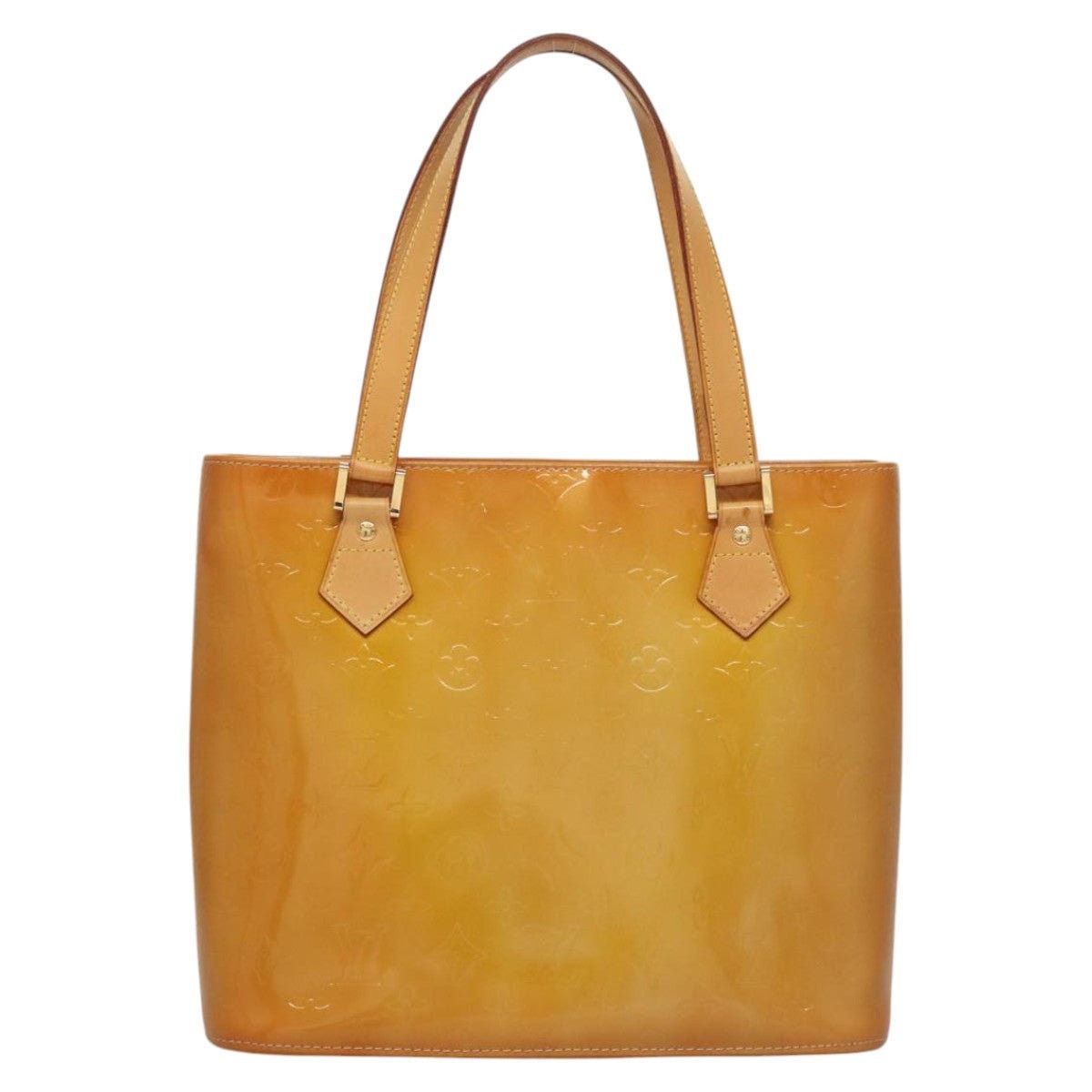 Louis Vuitton LOUIS VUITTON Monogram Vernis Houston Hand Bag Jaune M91121 Size ONE SIZE - 13 Thumbnail