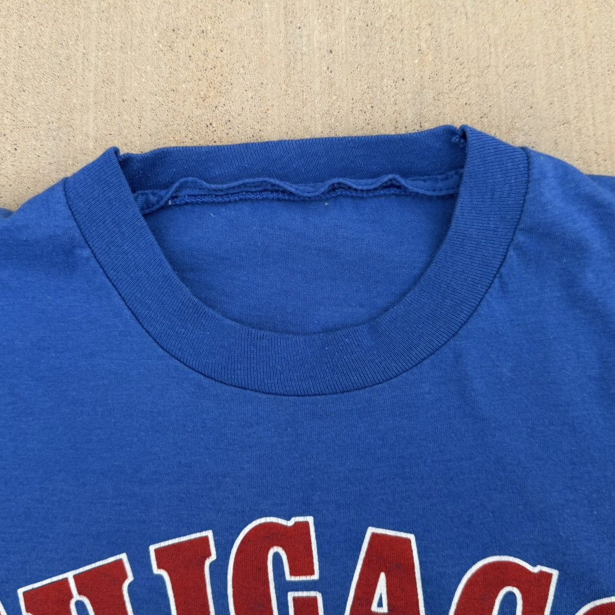 Other Vintage 80s Chicago Cubs Logo T-Shirt Blue Medium MLB USA Size US M / EU 48-50 / 2 - 2 Thumbnail
