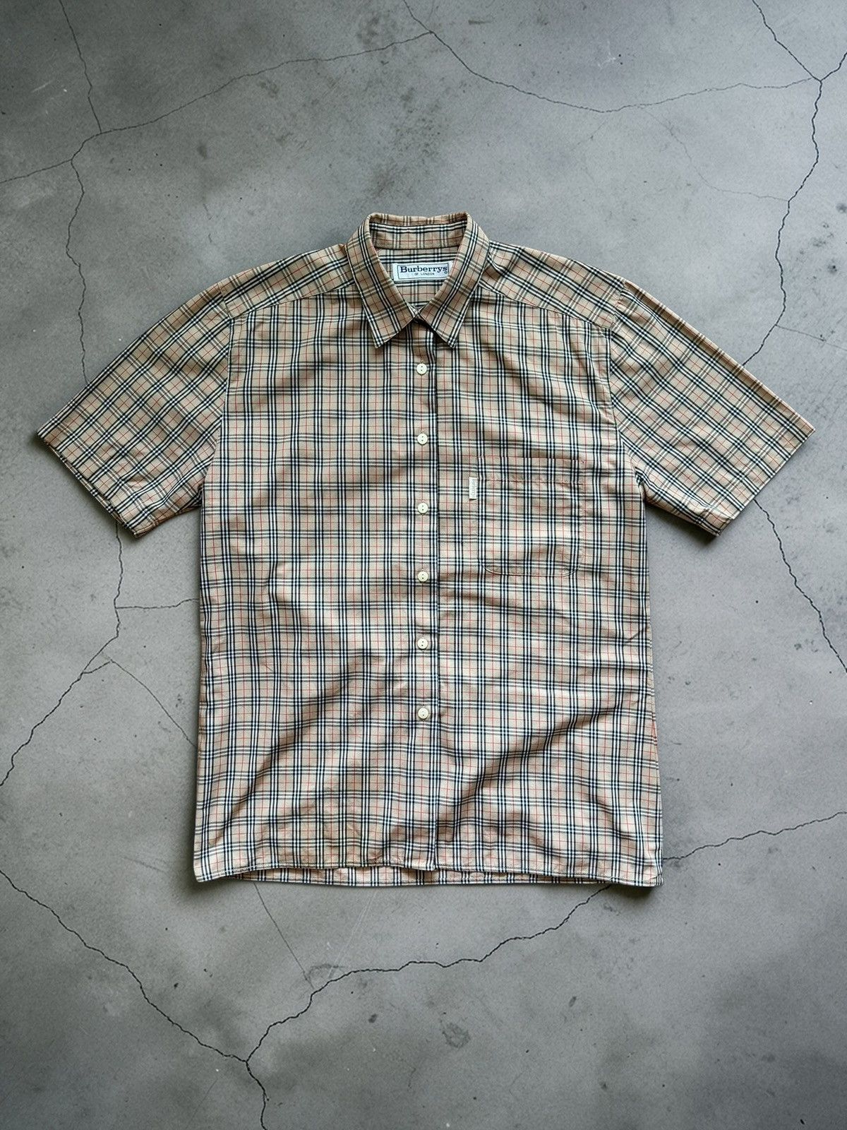 Burberry Vintage 80s90s Burberry “Burberrys” full tartan cotton shirt Size XL / US 12-14 / IT 48-50 - 1 Thumbnail