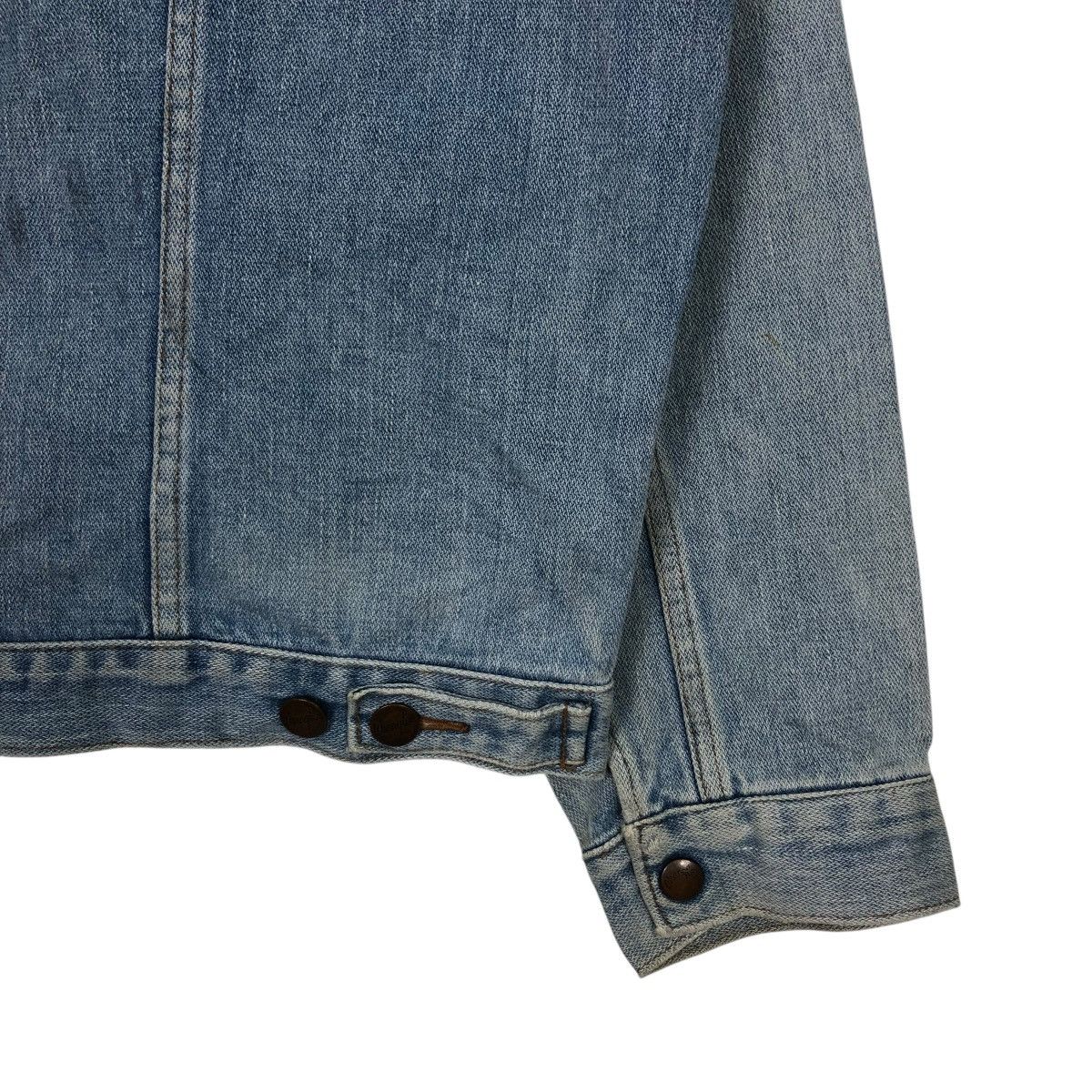 Wrangler 🔥14OZ BROKEN DENIM TRUCKER BIKER DENIM JACKET WRANGLER Size US M / EU 48-50 / 2 - 13 Thumbnail