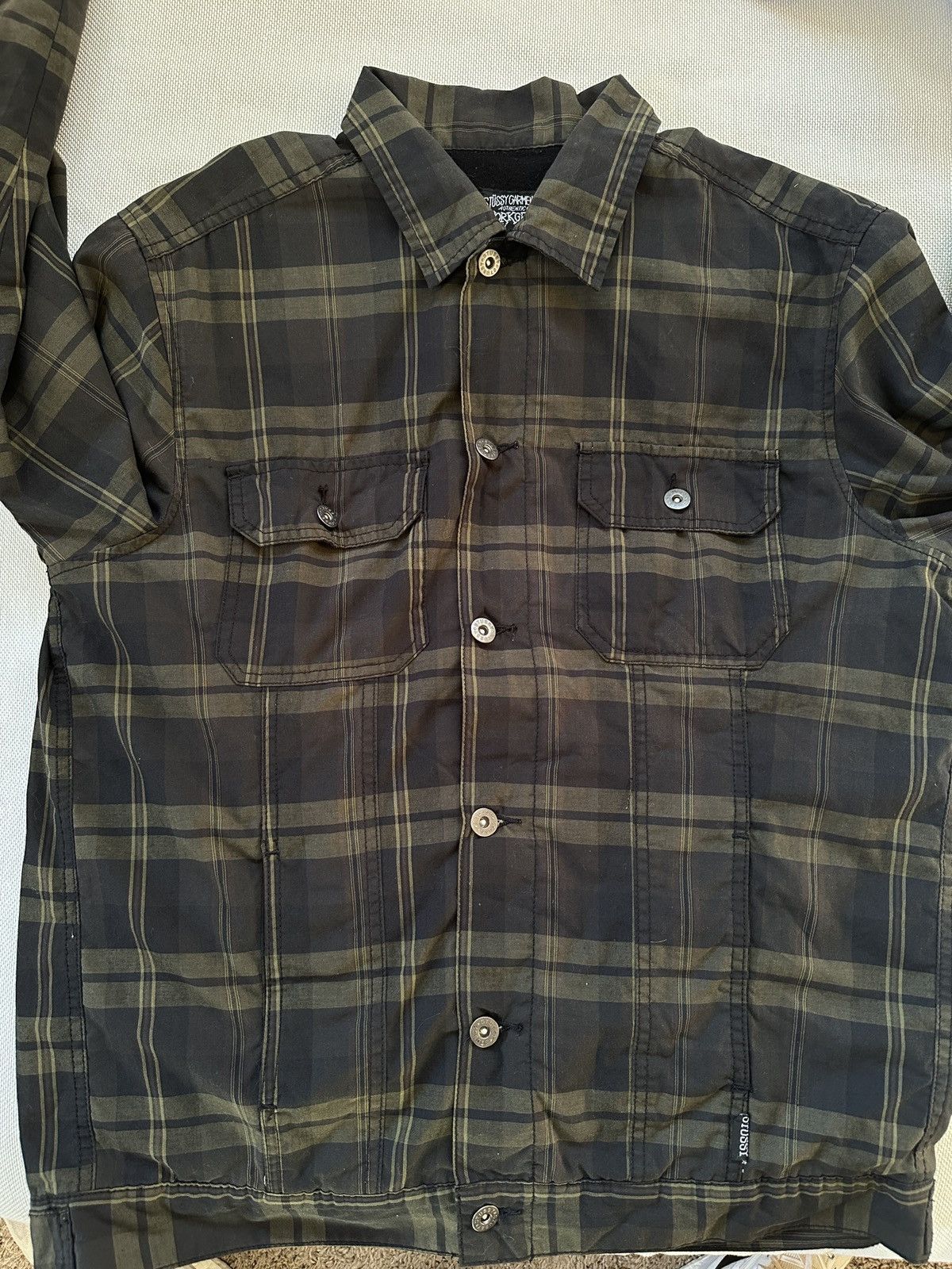 Stussy × Vintage Stussy Garment Co. Authentic Work Gear - Flannel 