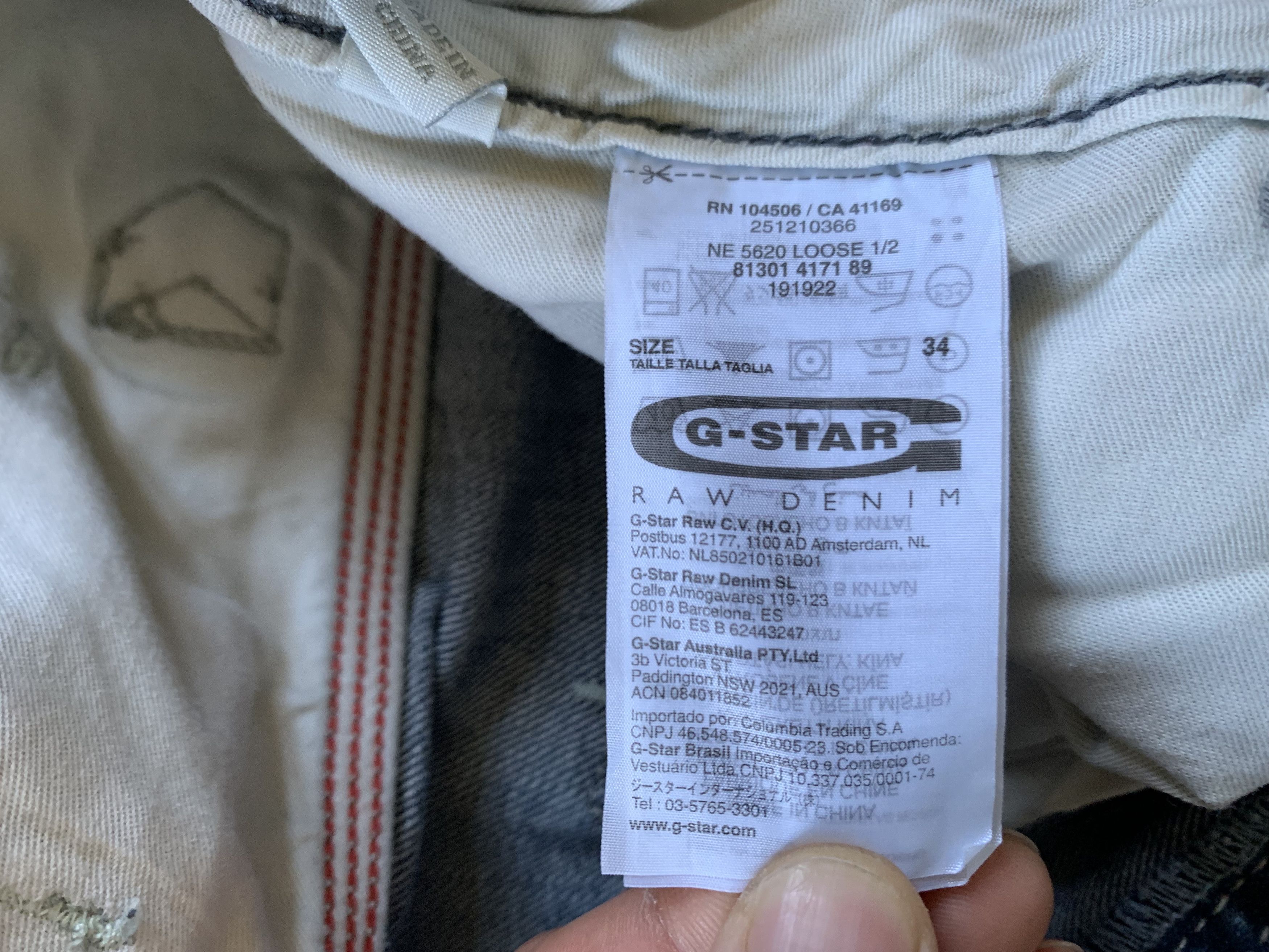 G-Star × Vintage G Star Raw NE 5620 Loose Denim Shorts Size US 34 / EU 50 - 10 Thumbnail