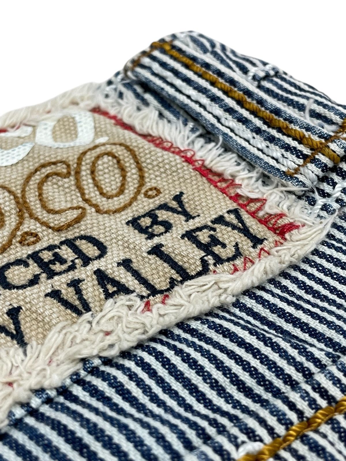 Japanese Brand Q.Coco Hickory Hard Stiching Old Money Flare Denim Size 26" / US 2 / IT 38 - 16 Thumbnail