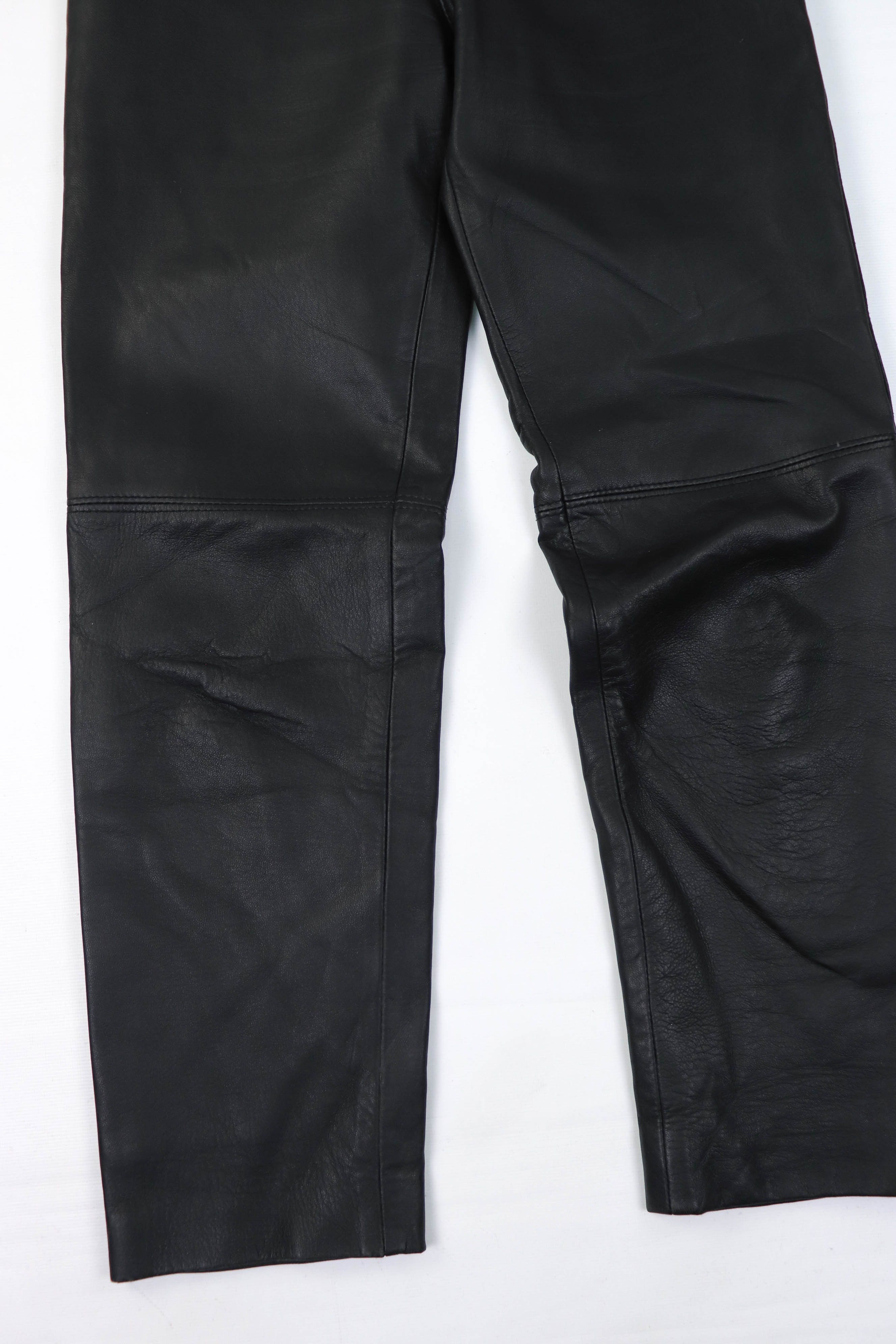 Genuine Leather Vintage Made in Spain Peleteria Galante Soft Leather Pants Size 28" / US 6 / IT 42 - 4 Thumbnail