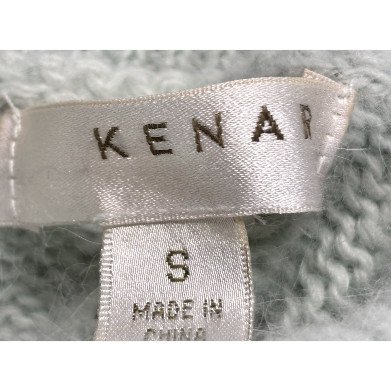 Vintage VINTAGE Kenar Angora Blend Cowl Neck Sweater Shirt Women’s Small S Mint Green Fisherman Knit Pullover Long Sleeve Chunky-Knit Casual Size S / US 4 / IT 40 - 6 Thumbnail