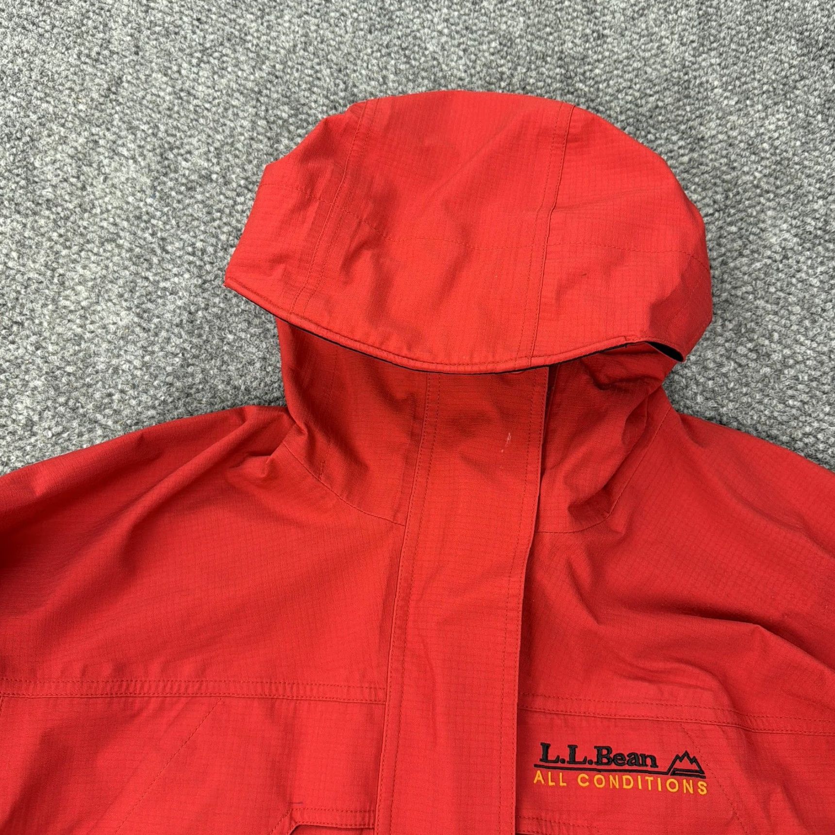 Vintage VINTAGE LL Bean All Conditions Jacket Womens Medium Hooded Waterproof Rain Coat Outdoor Size M / US 6-8 / IT 42-44 - 2 Thumbnail
