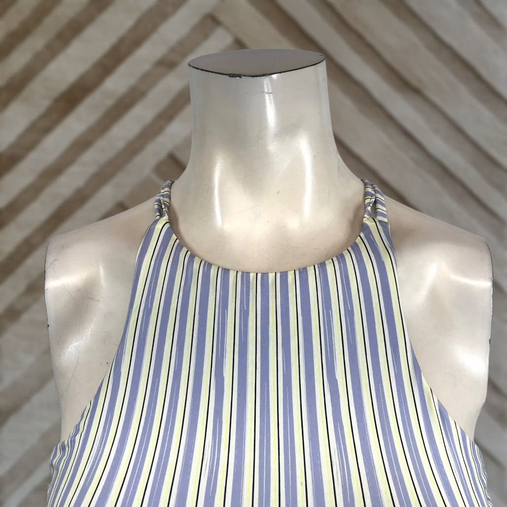 Prana Prana Womens Small Multicolor Striped High Neck Cross Back Bikini Swim Top Size S / US 4 / IT 40 - 1 Thumbnail