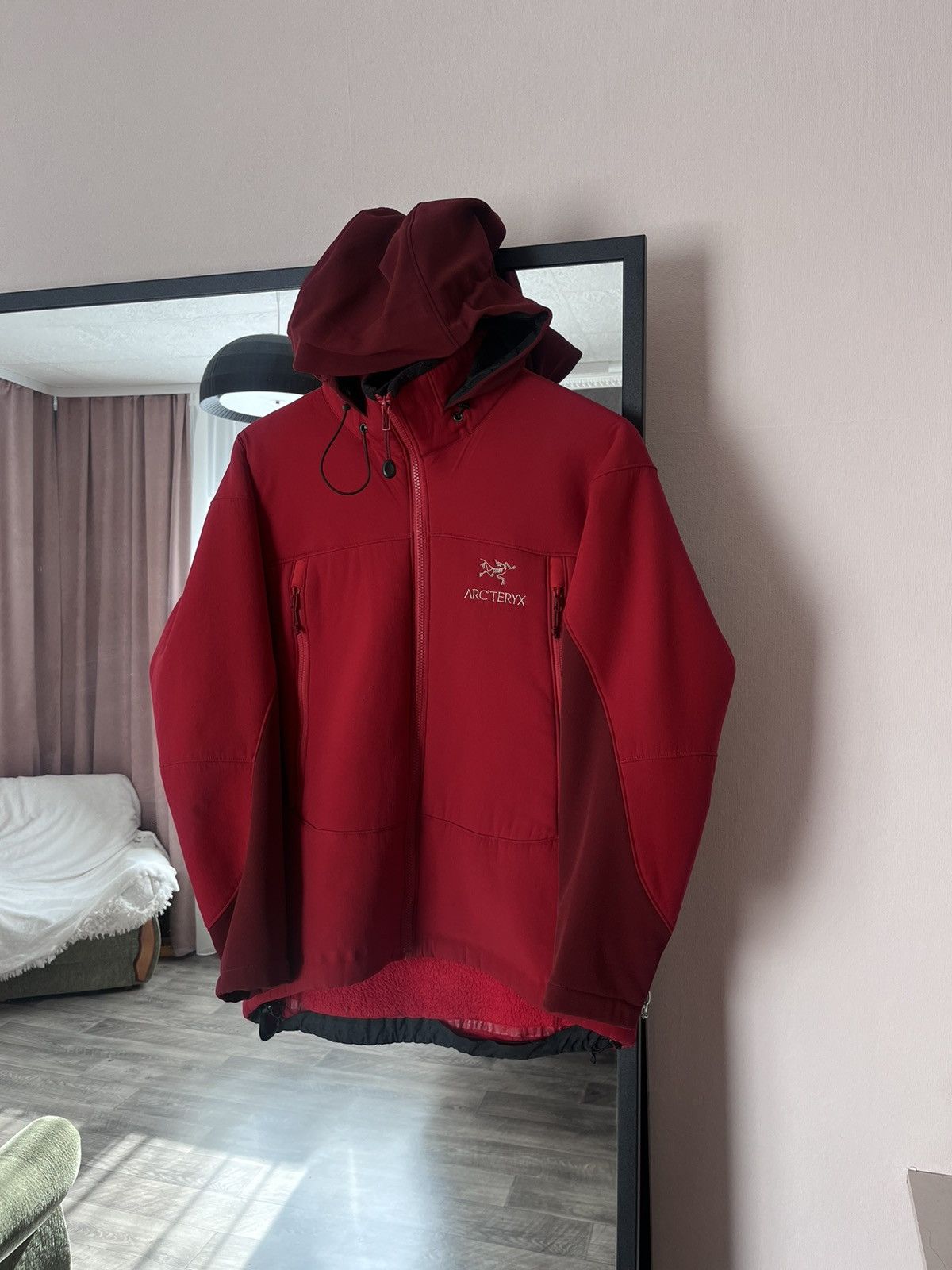 Vintage Arcteryx Soft Shell Deep Pile Sherpa Jacket Red M