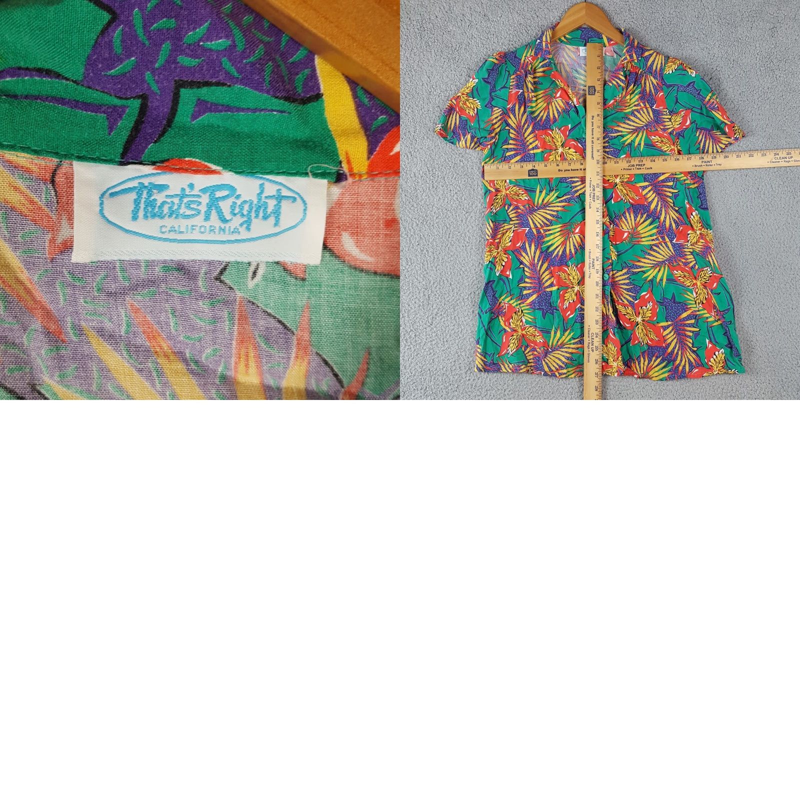 Vintage Vintage Women's Hawaiian Rayon Floral Button-Up Shirt Size 10 Tropical Beach Summer 90s Y2K Size L / US 10 / IT 46 - 8 Thumbnail