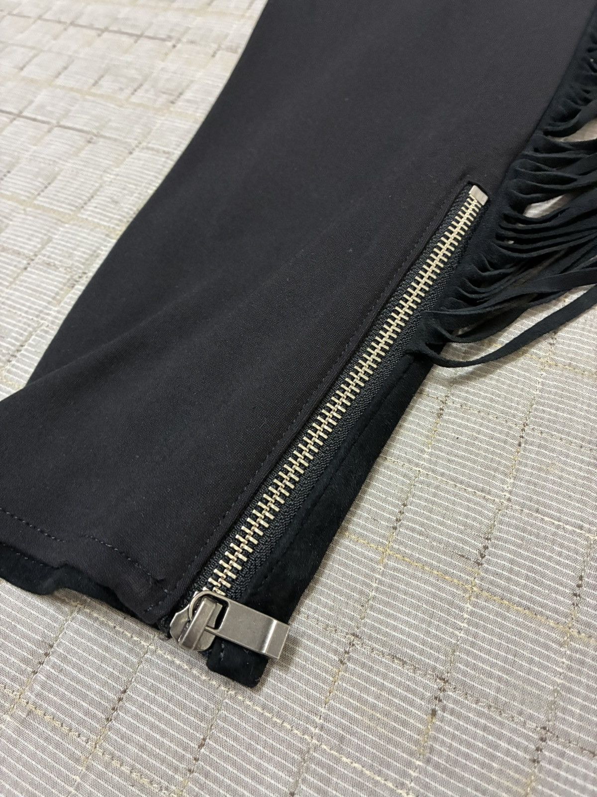Other Black Fringe Pants Size US 32 / EU 48 - 7 Thumbnail