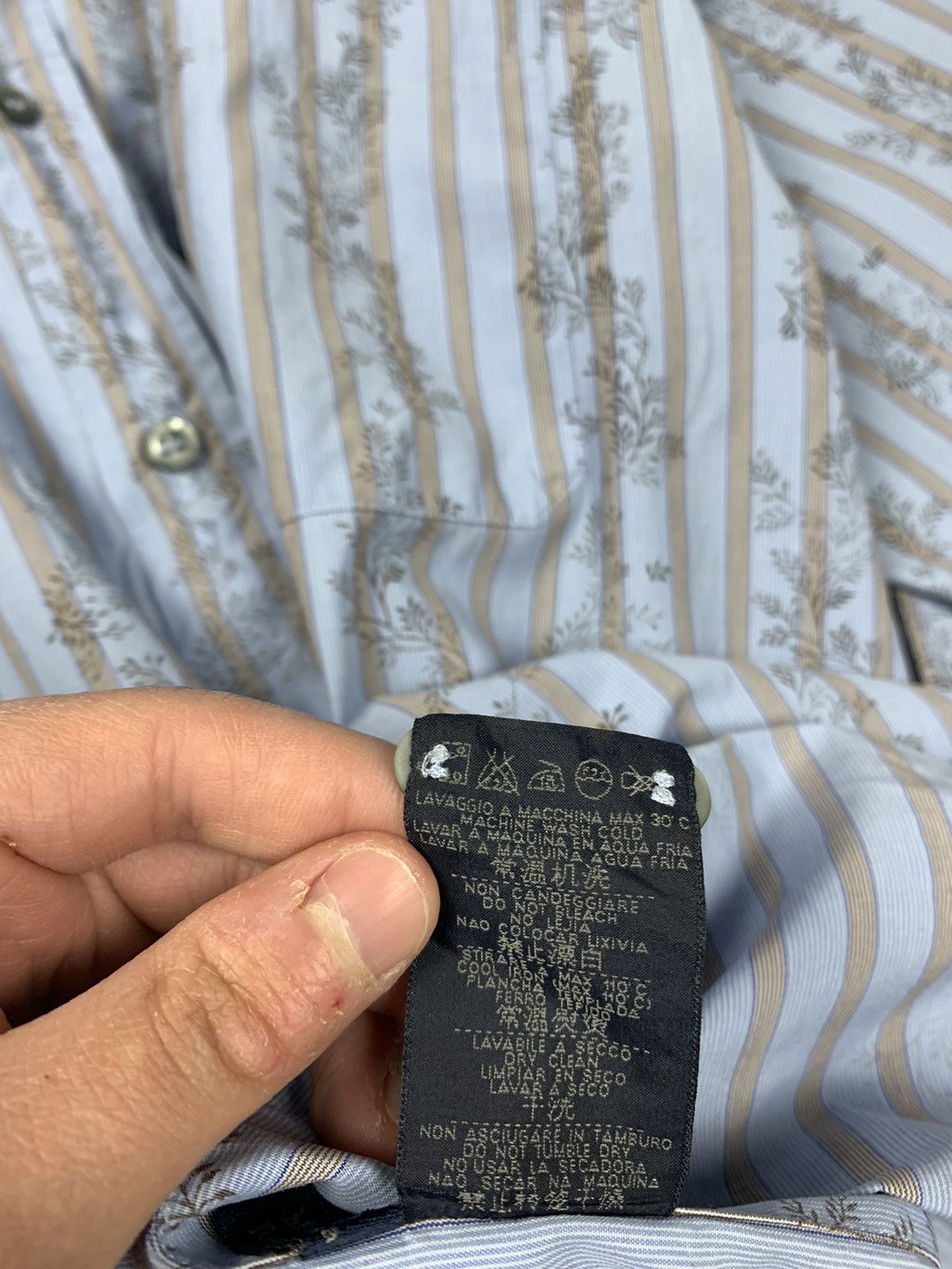 Ermenegildo Zegna Ermenegildo Zegna Floral Shirt Luxury Printed 90s Size US XL / EU 56 / 4 - 11 Thumbnail