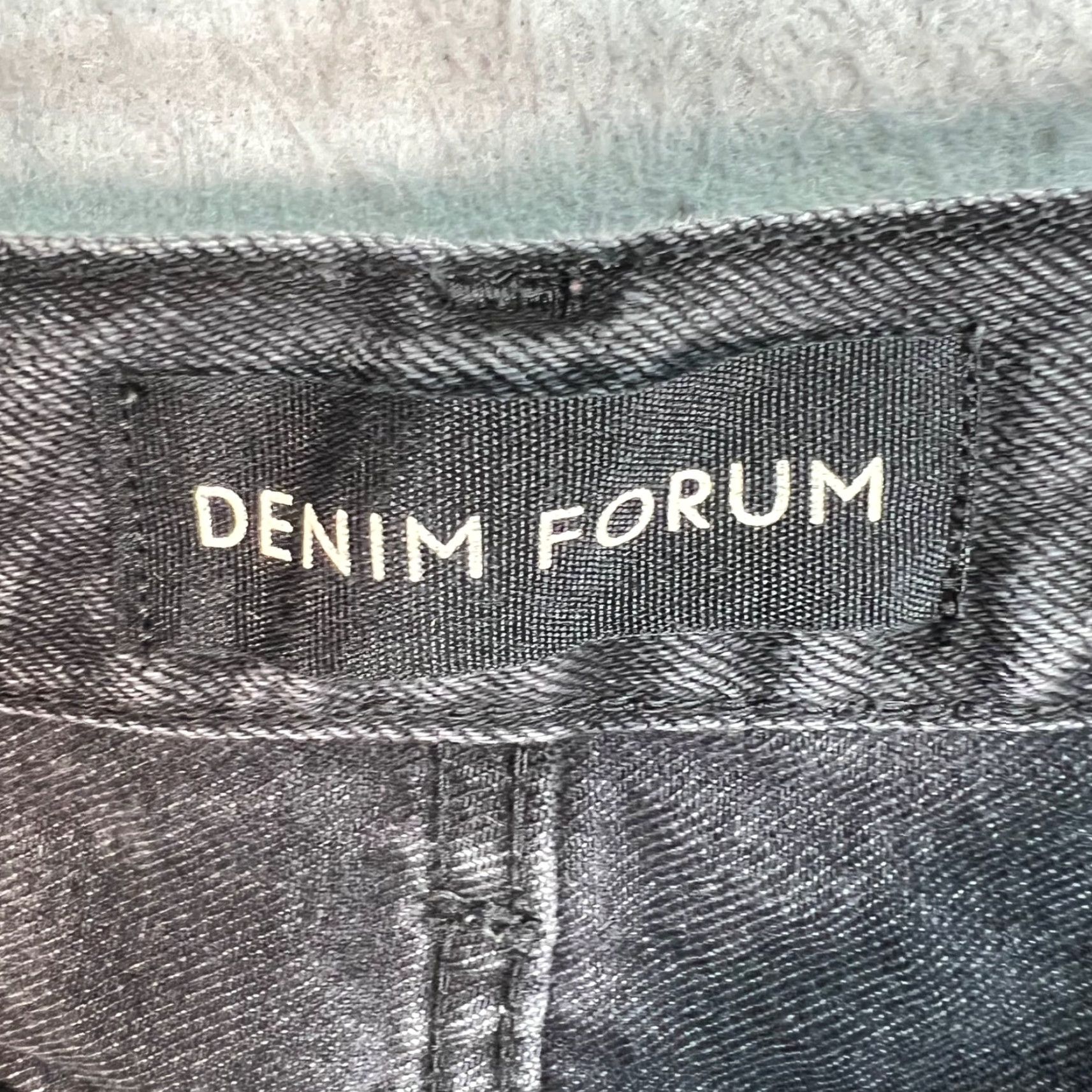 Other Forum Denim Skirt 26 Black Halle 90s Midi Womens Size 26" / US 2 / IT 38 - 3 Thumbnail