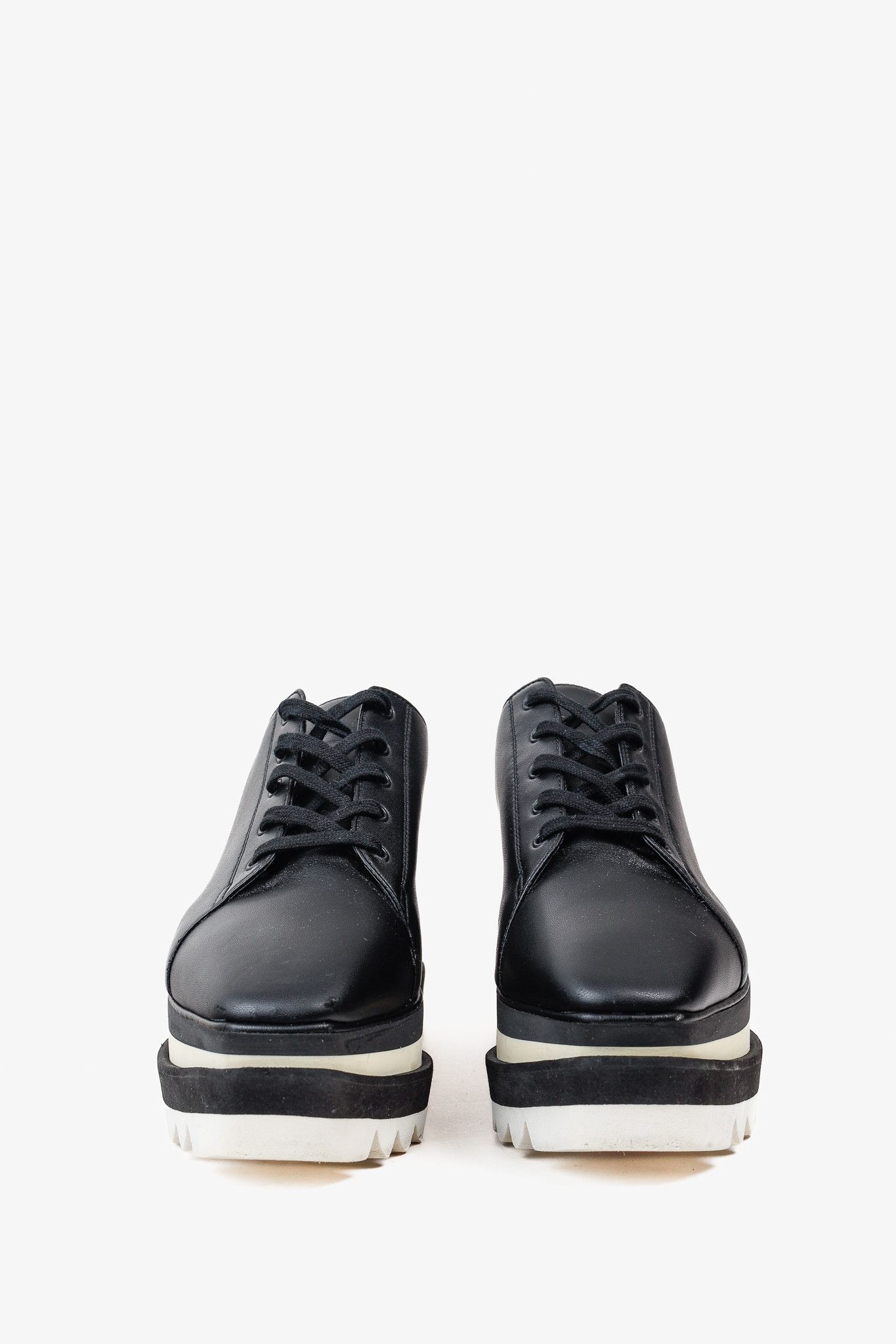 Stella McCartney Stella McCartney Black Sneak-Elyse Platform Mules Size US 7.5 / IT 37.5 - 2 Thumbnail