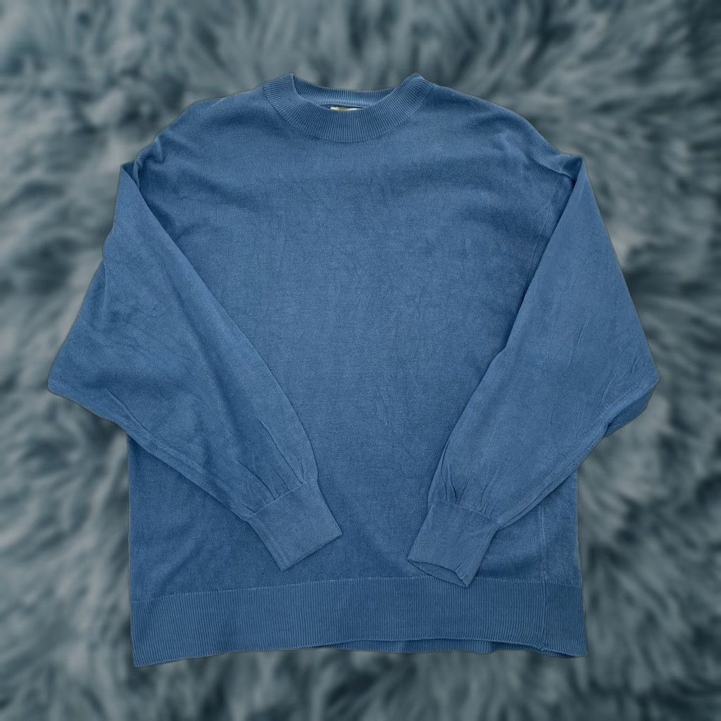 Vintage VINTAGE Tuttle Golf Sweater Shirt Adult Large Blue Silk Pullover Long Sleeve Mens L (Golf) Size US L / EU 52-54 / 3 - 1 Thumbnail