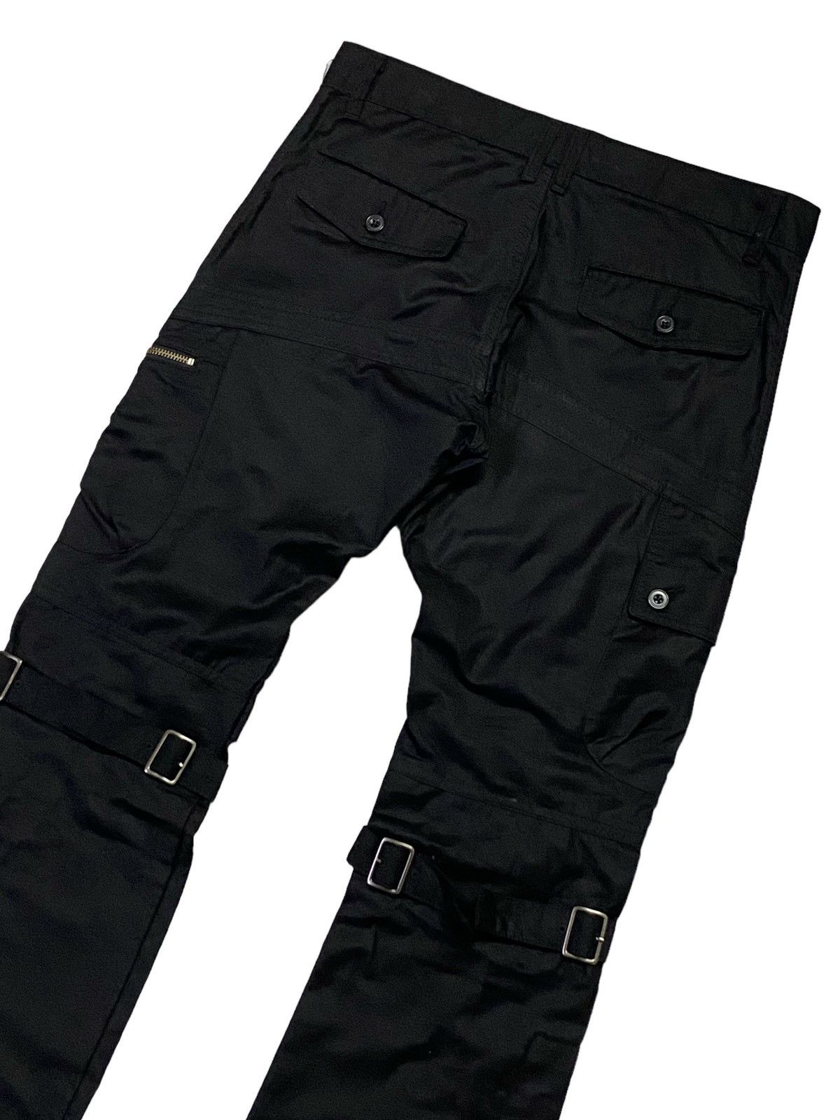 If Six Was Nine × Japanese Brand × semanticdesign Rare🔥Semantic Design Shiny MultiPocket Bondage Pants Size US 31 - 19 Thumbnail