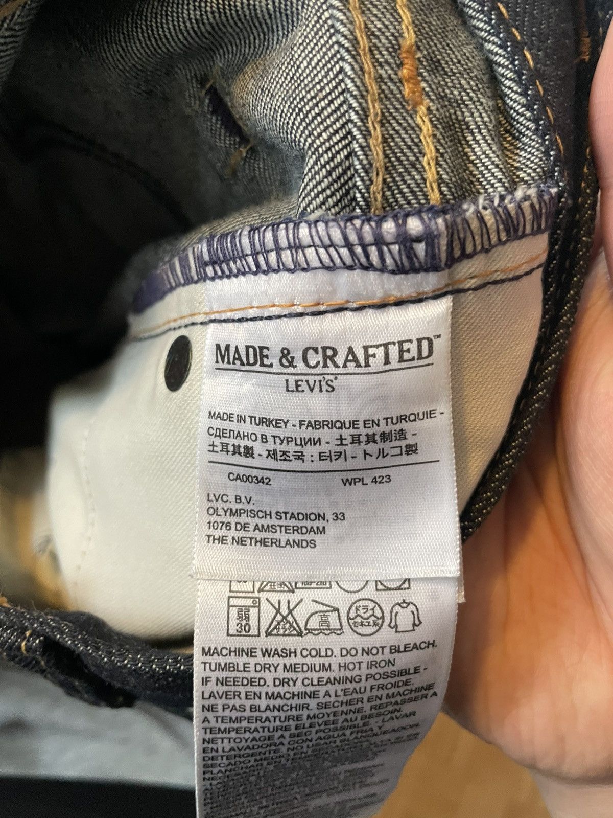 Levi's Made & Crafted Levi’s Made and Craft Redline Selvedge Tapered Denim Jeans Size US 30 / EU 46 - 6 Thumbnail