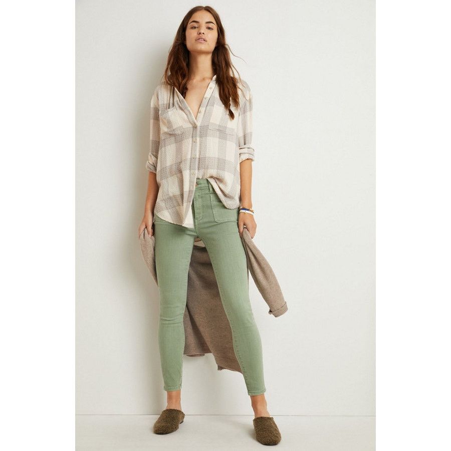 Anthropologie New Anthropologie Pilcro Patch Pocket Skinny Jeans $128 Size 28" / US 6 / IT 42 - 1 Thumbnail