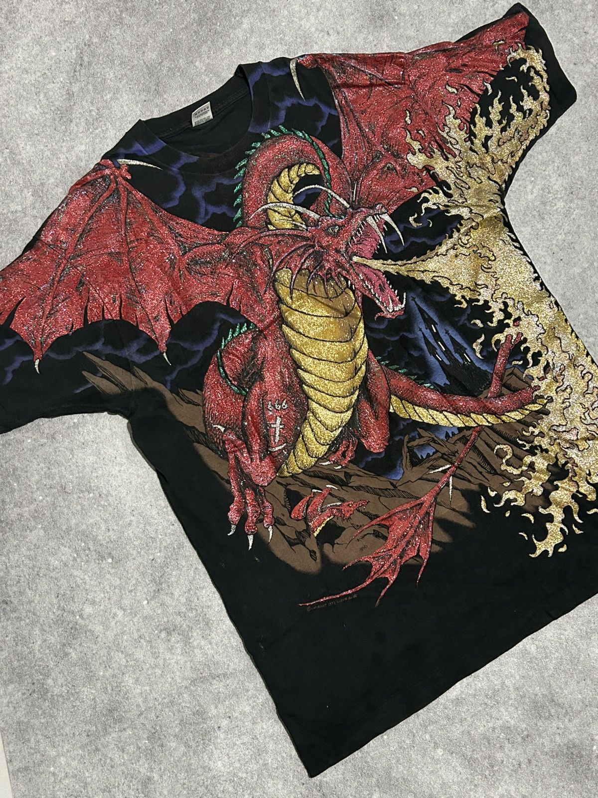 Liquid Blue T SHIRT LIQUID BLUE (DARK FANTASY) DRAGON Size US XXL / EU 58 / 5 - 1 Thumbnail